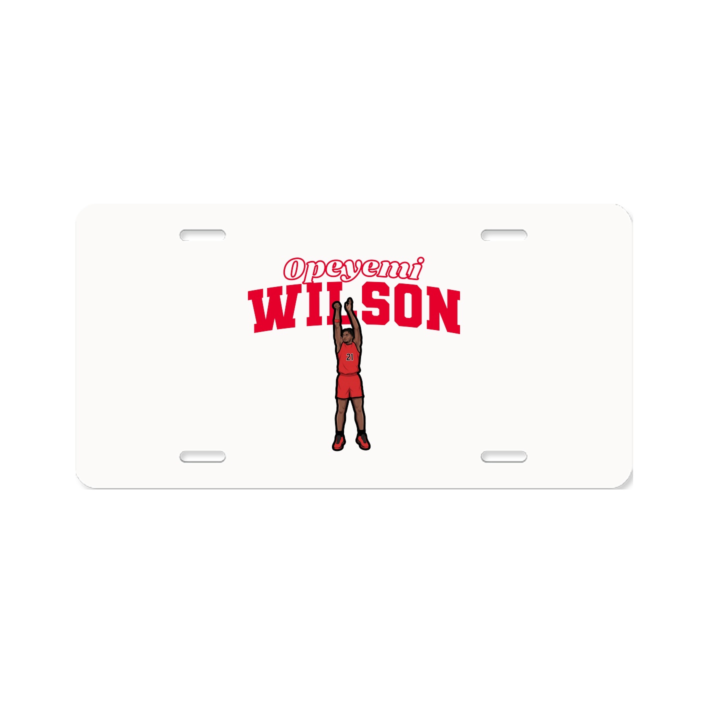 License Plate — Name Arch in Classic