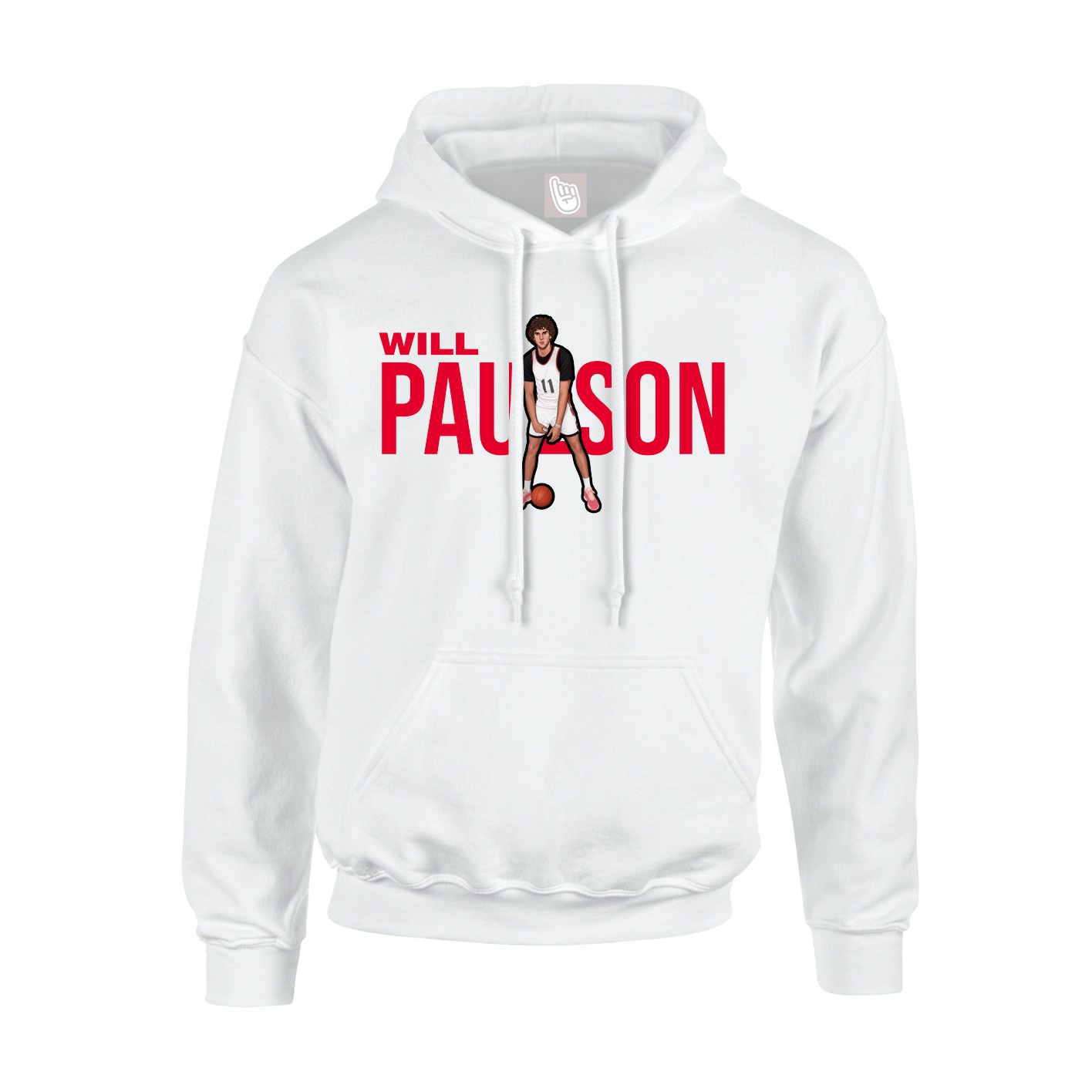 Hoodie — Player Name in White