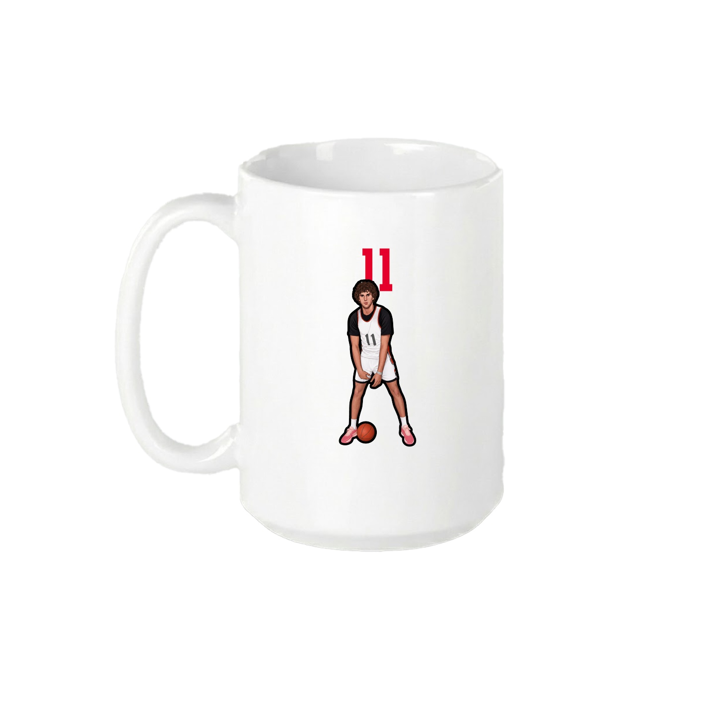 15oz Coffee Mug — Number Top in White
