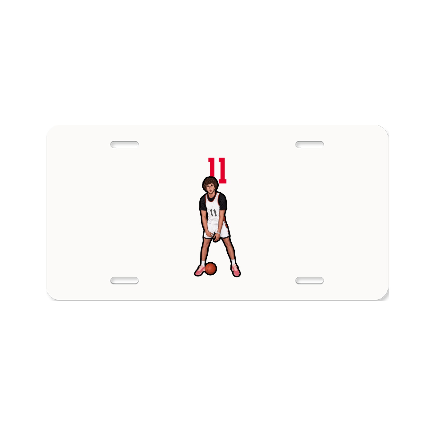License Plate — Number Top in Classic