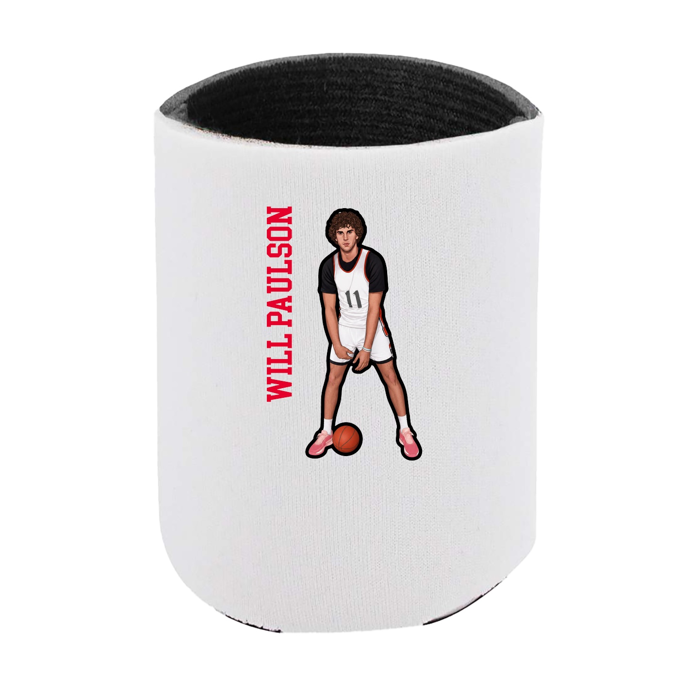 Can Holder — Name Vertical in White