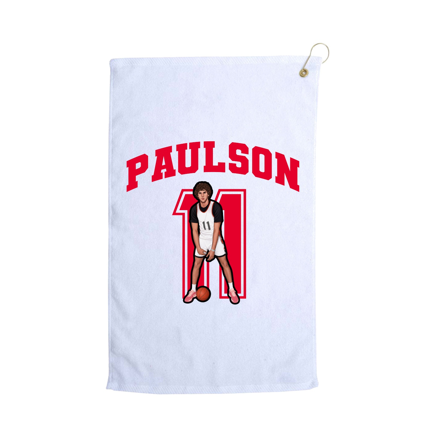 Golf Towel — Number in White