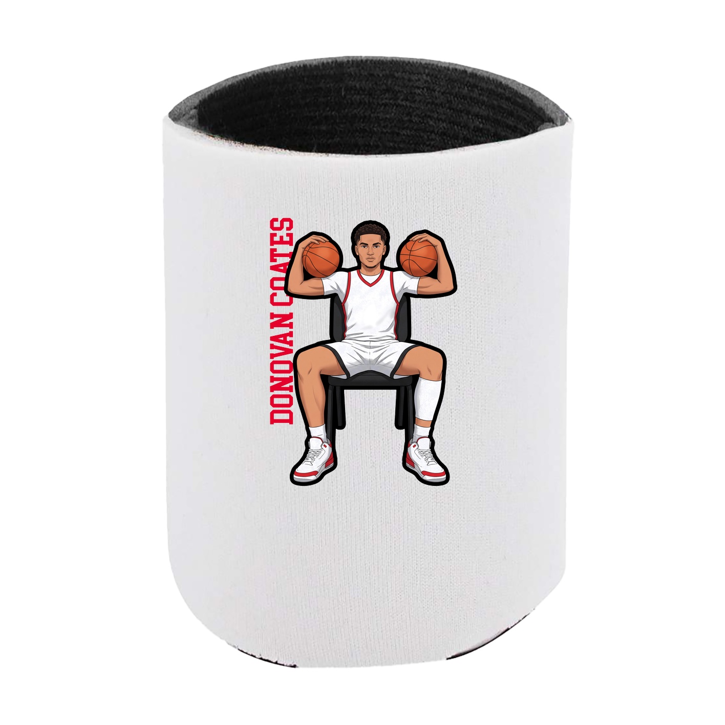 Can Holder — Name Vertical in White