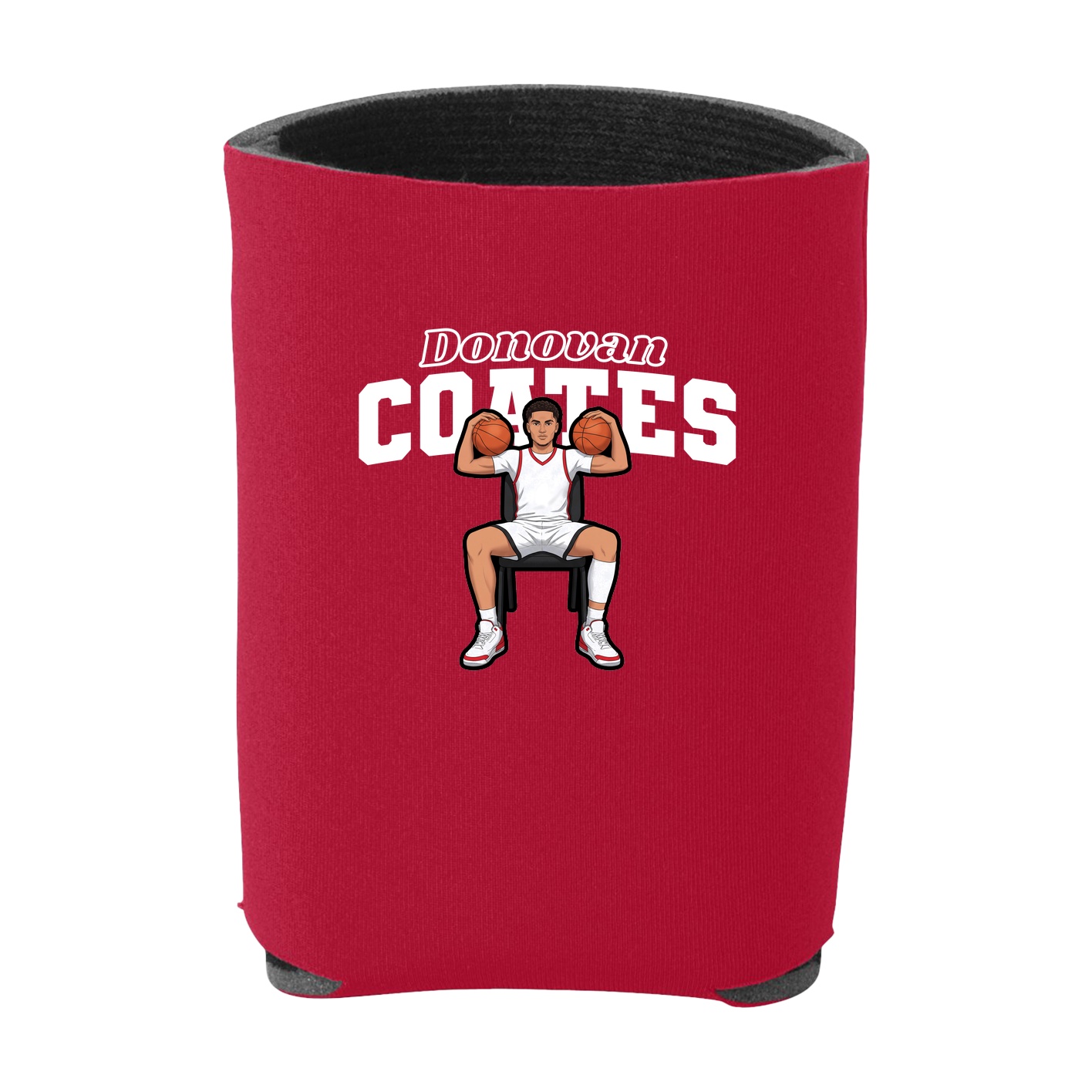 Can Holder — Name Arch in Red