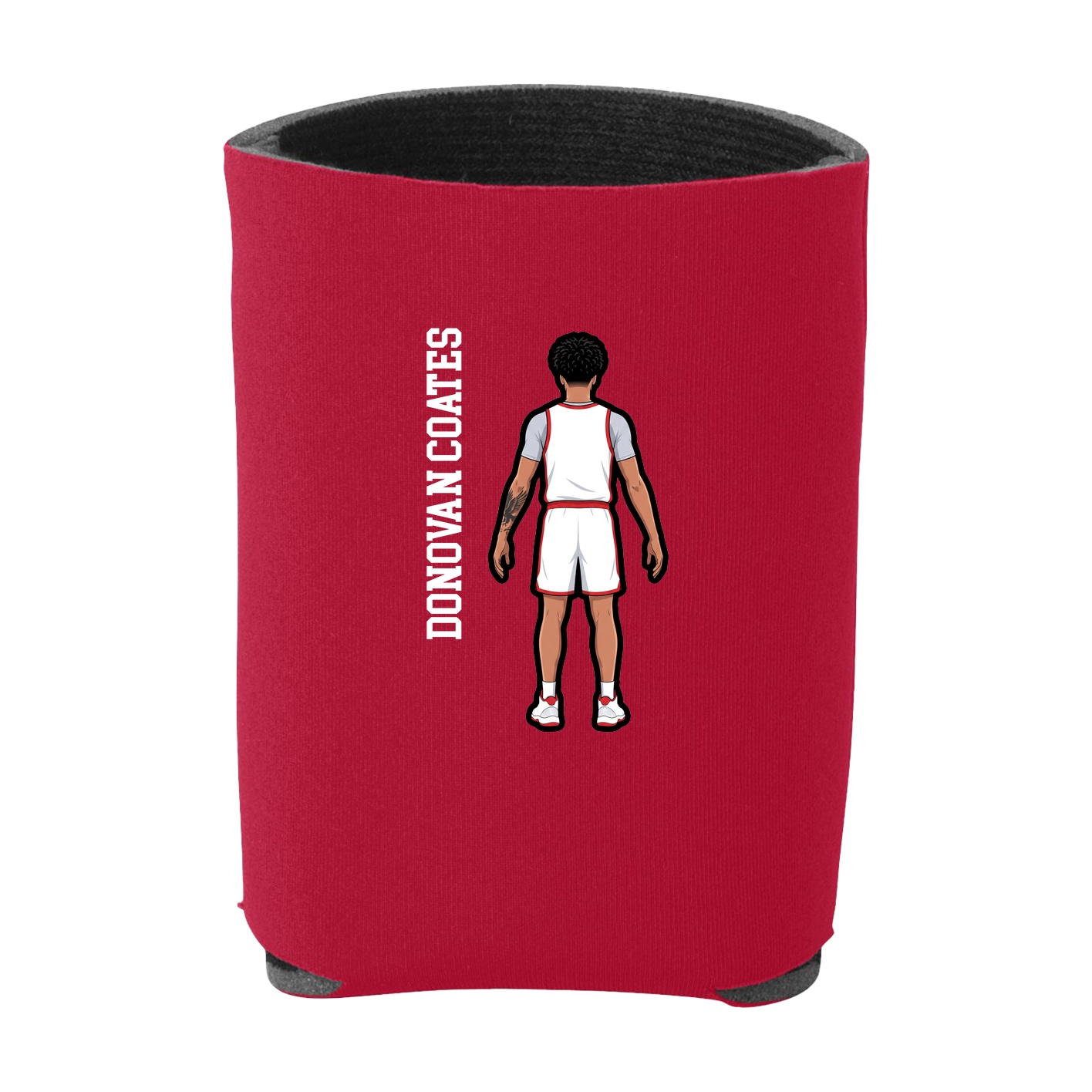 Can Holder — Name Vertical in Red