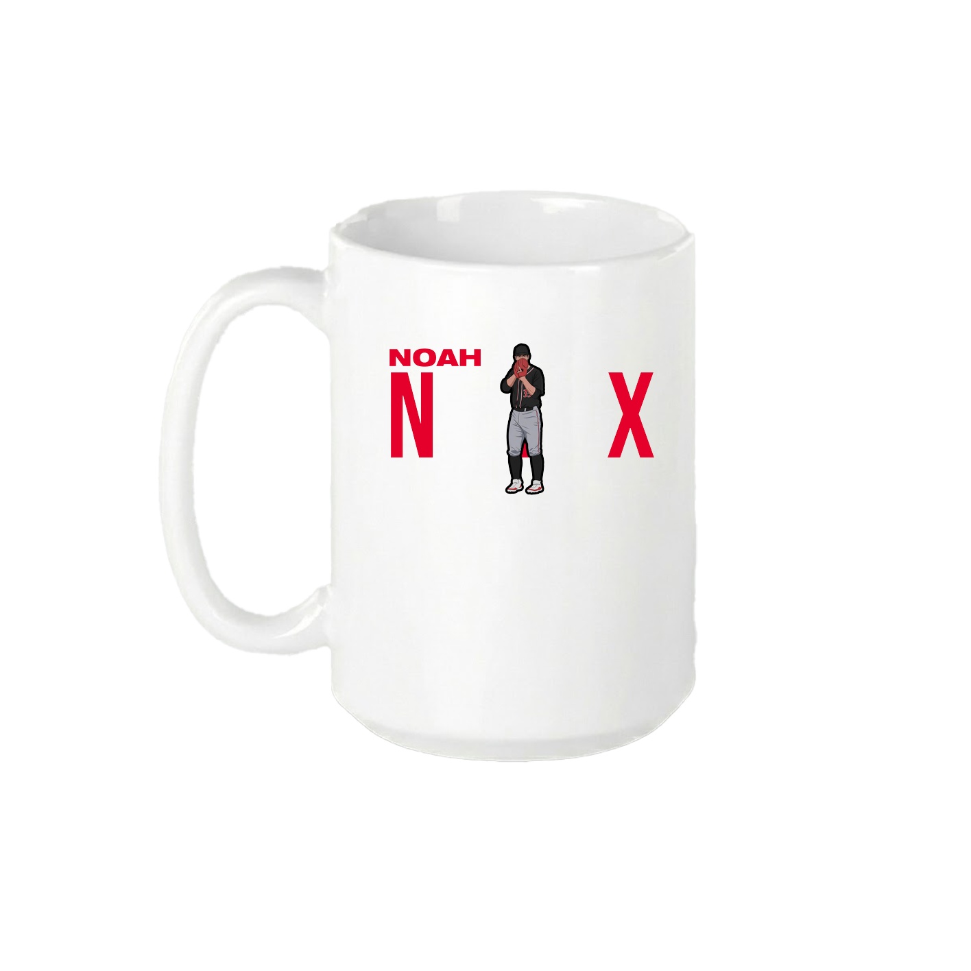 15oz Coffee Mug — Player Name in White