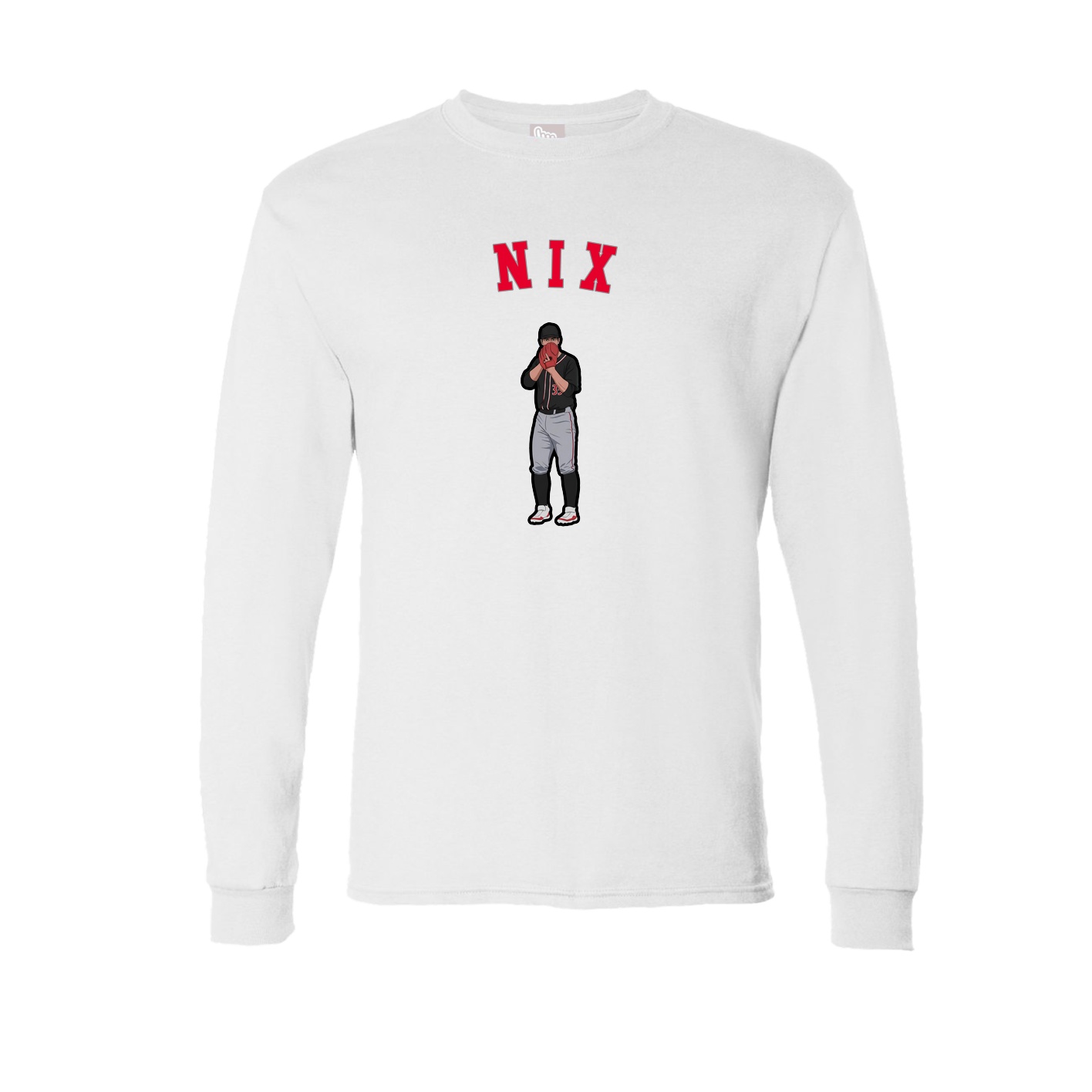 Long Sleeve Tee — Shirsey Arch in White