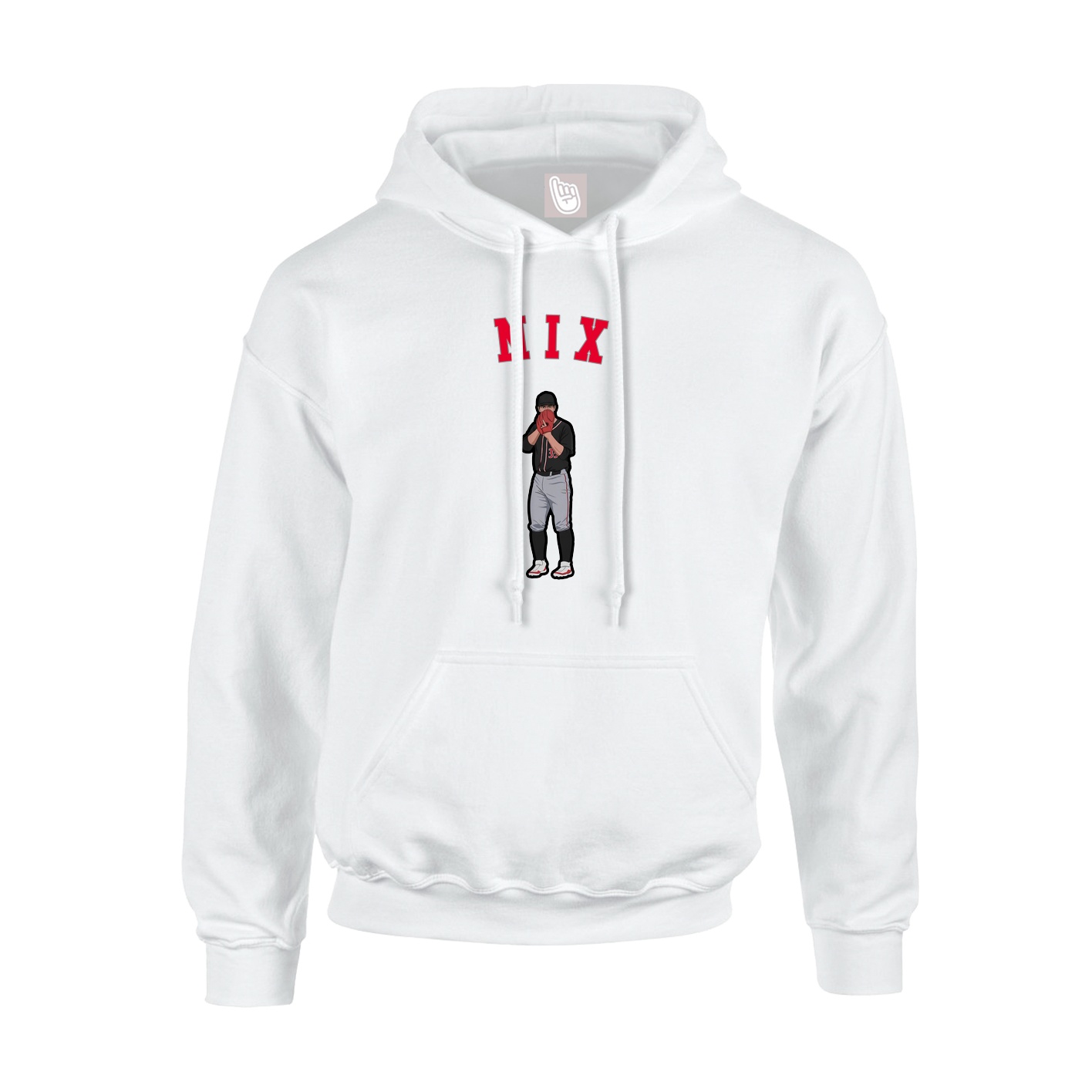 Youth Hoodie — Shirsey Arch in White