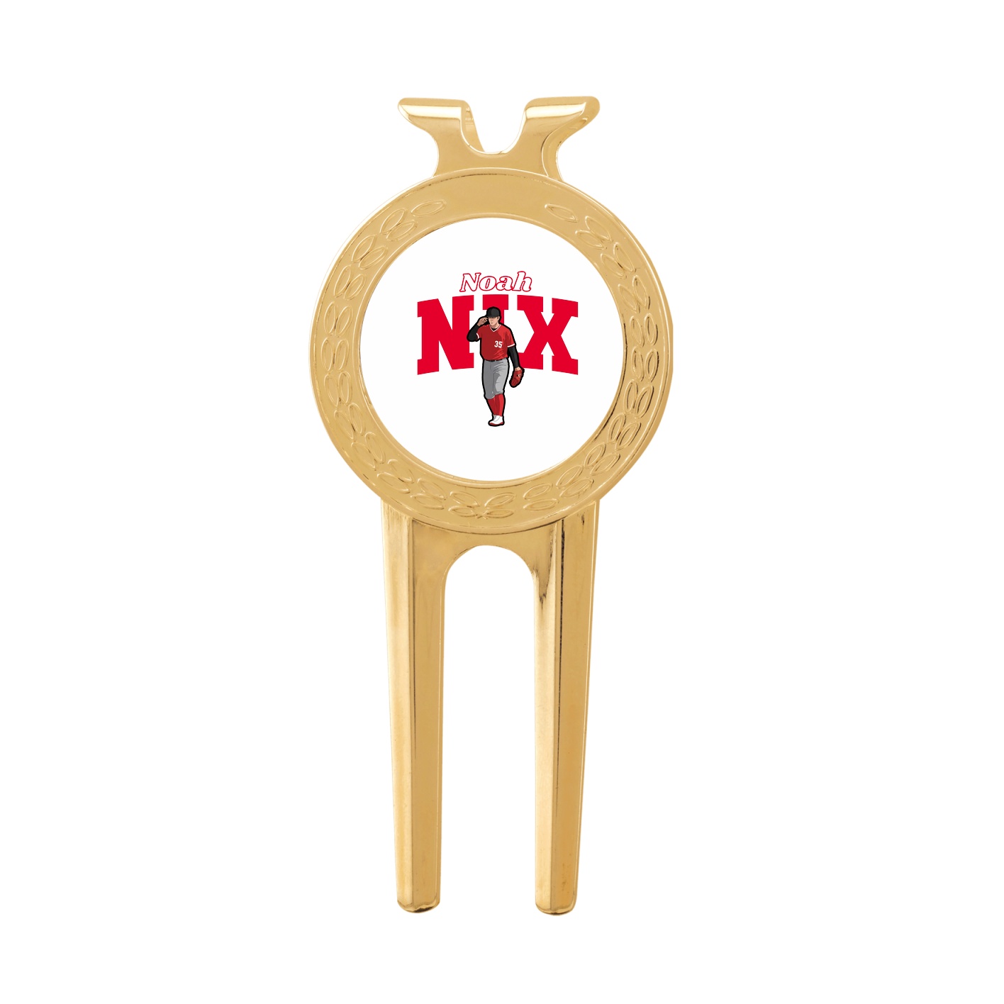 Divot Tool with Ball Marker — Name Arch in Classic