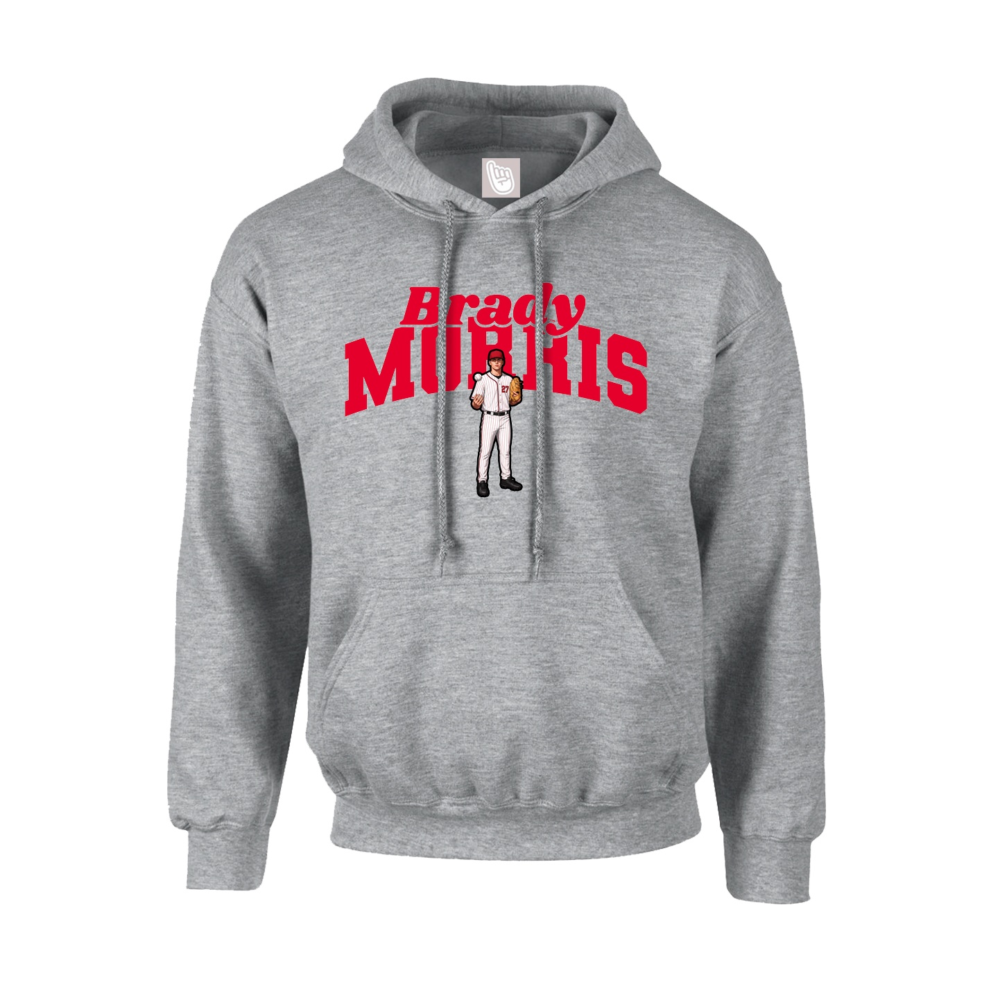 Hoodie — Signature Arch in Grey