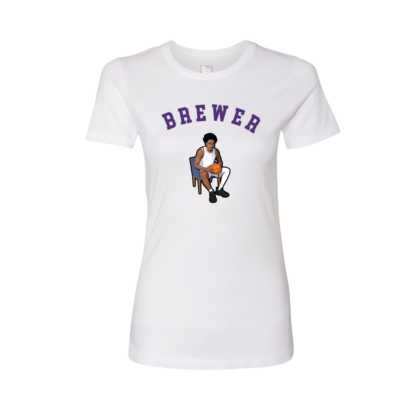 Fitted Women's Tee — Shirsey Arch in White