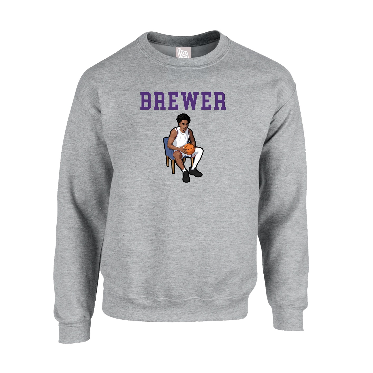 Fleece Crew — Shirsey in Grey