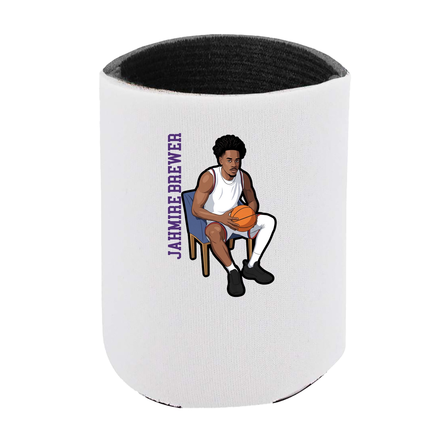 Can Holder — Name Vertical in White