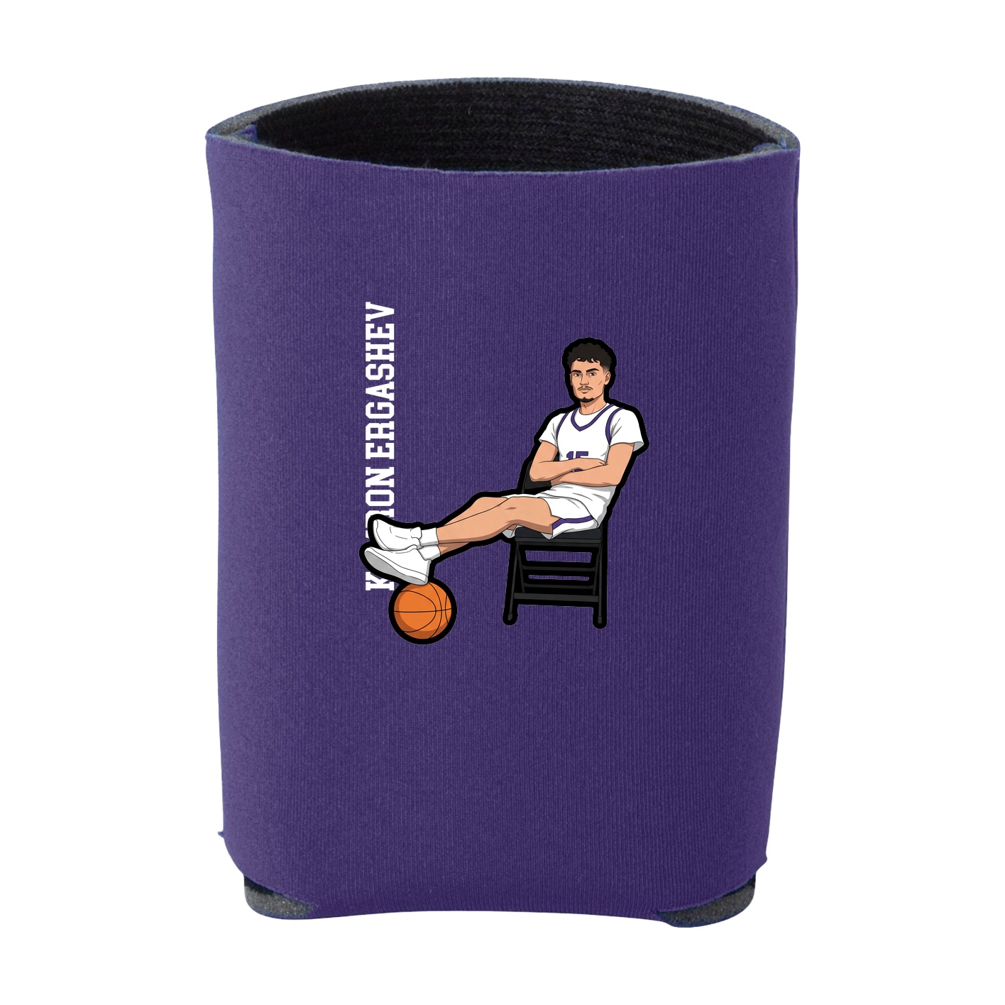 Can Holder — Name Vertical in Purple