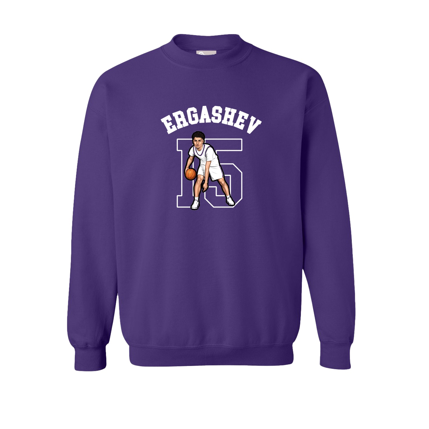 Fleece Crew — Shirsey Arch in Purple