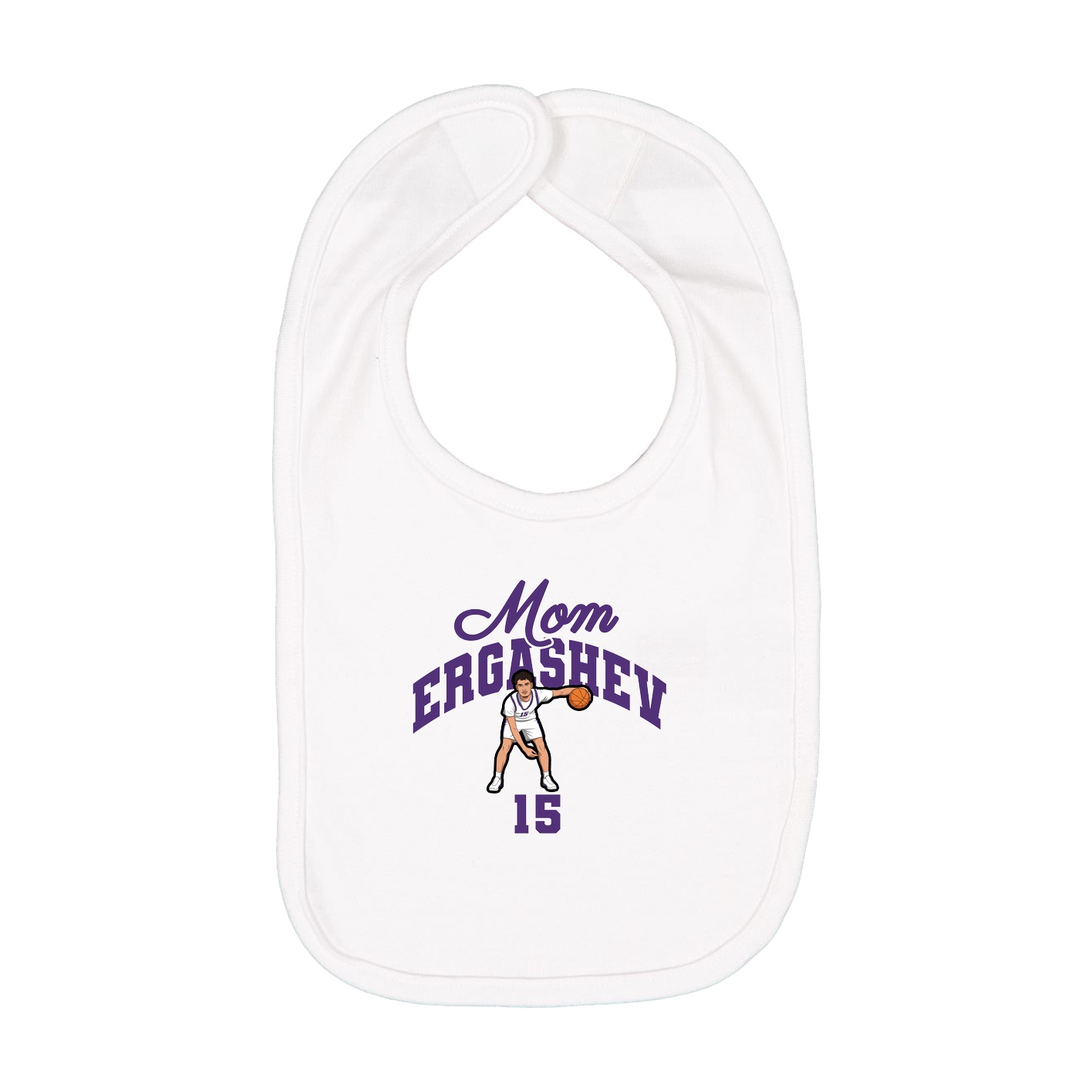 Infant Bib — Mothers Day Arch in White