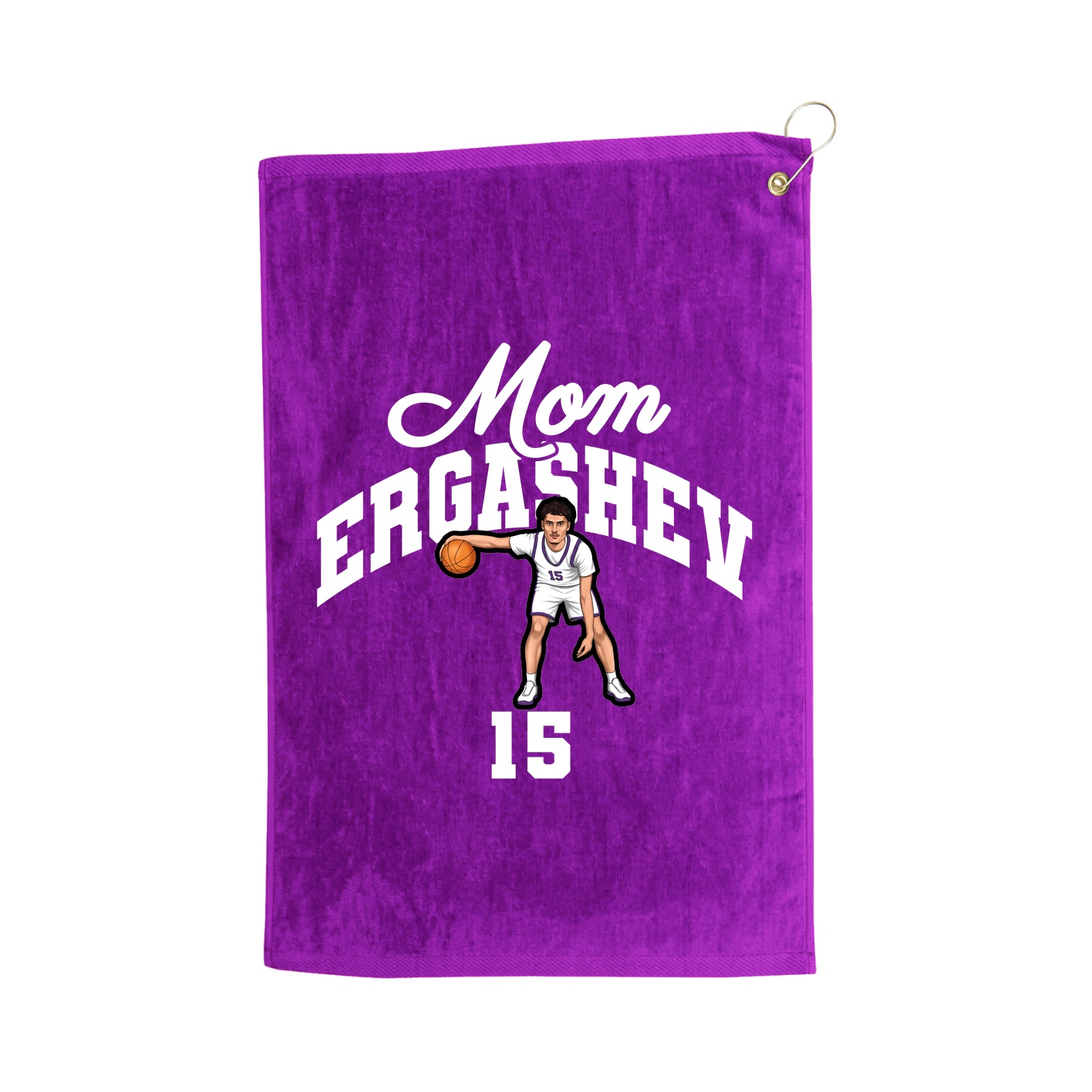 Golf Towel — Mothers Day Arch in Purple