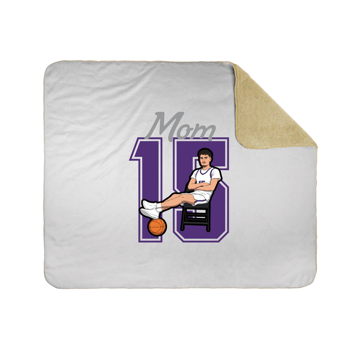 Throw Blanket — Mothers Day Shirsey in White