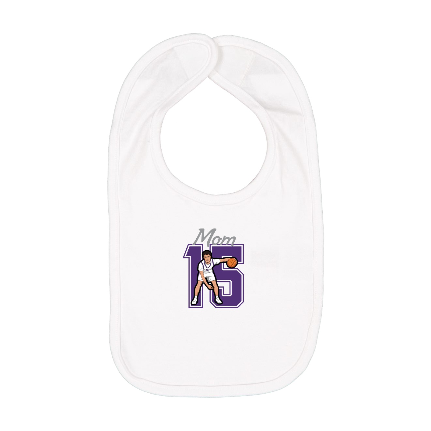 Infant Bib — Mothers Day Shirsey in White
