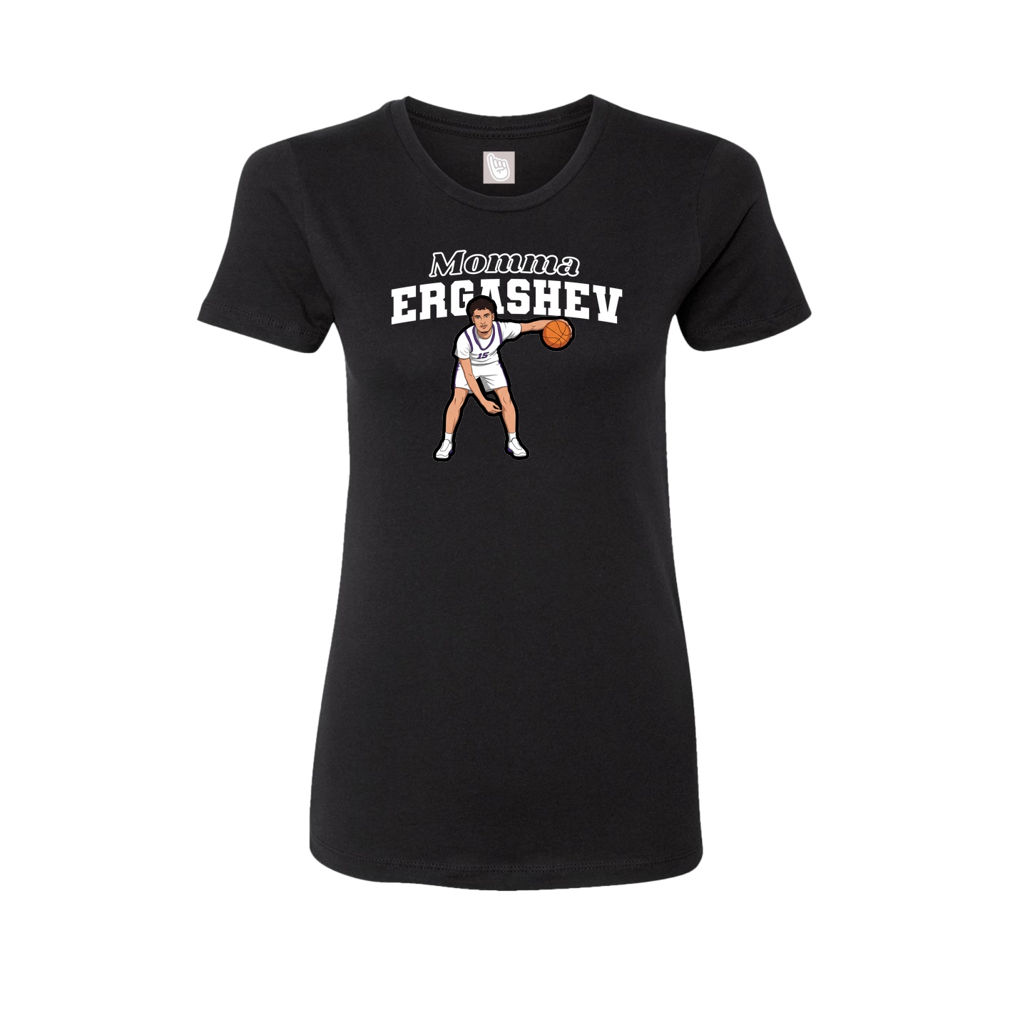 Womens Tee — Mothers Day Block in Black