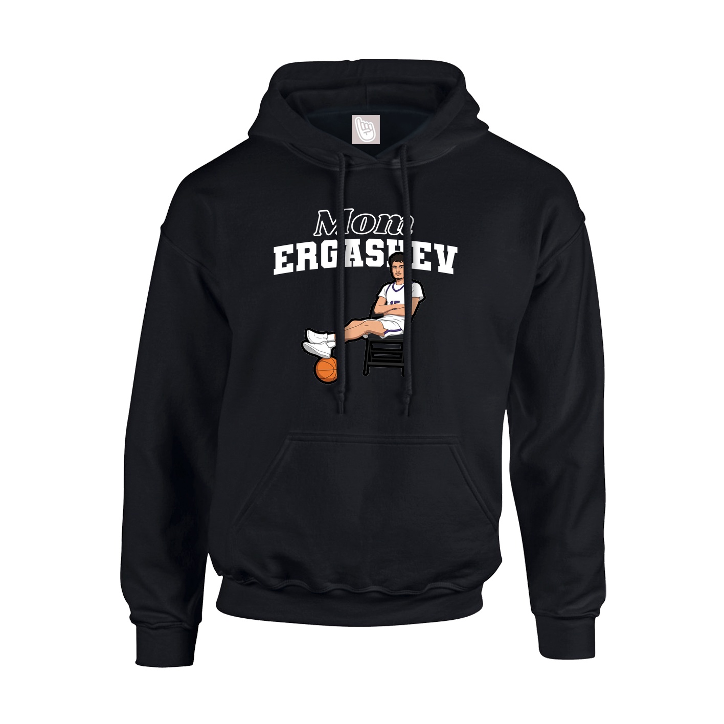 Youth Hoodie — Mothers Day Block in Black