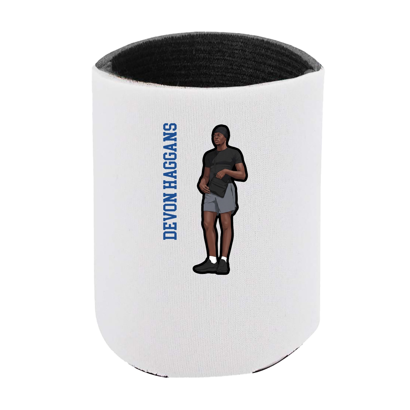 Can Holder — Name Vertical in White