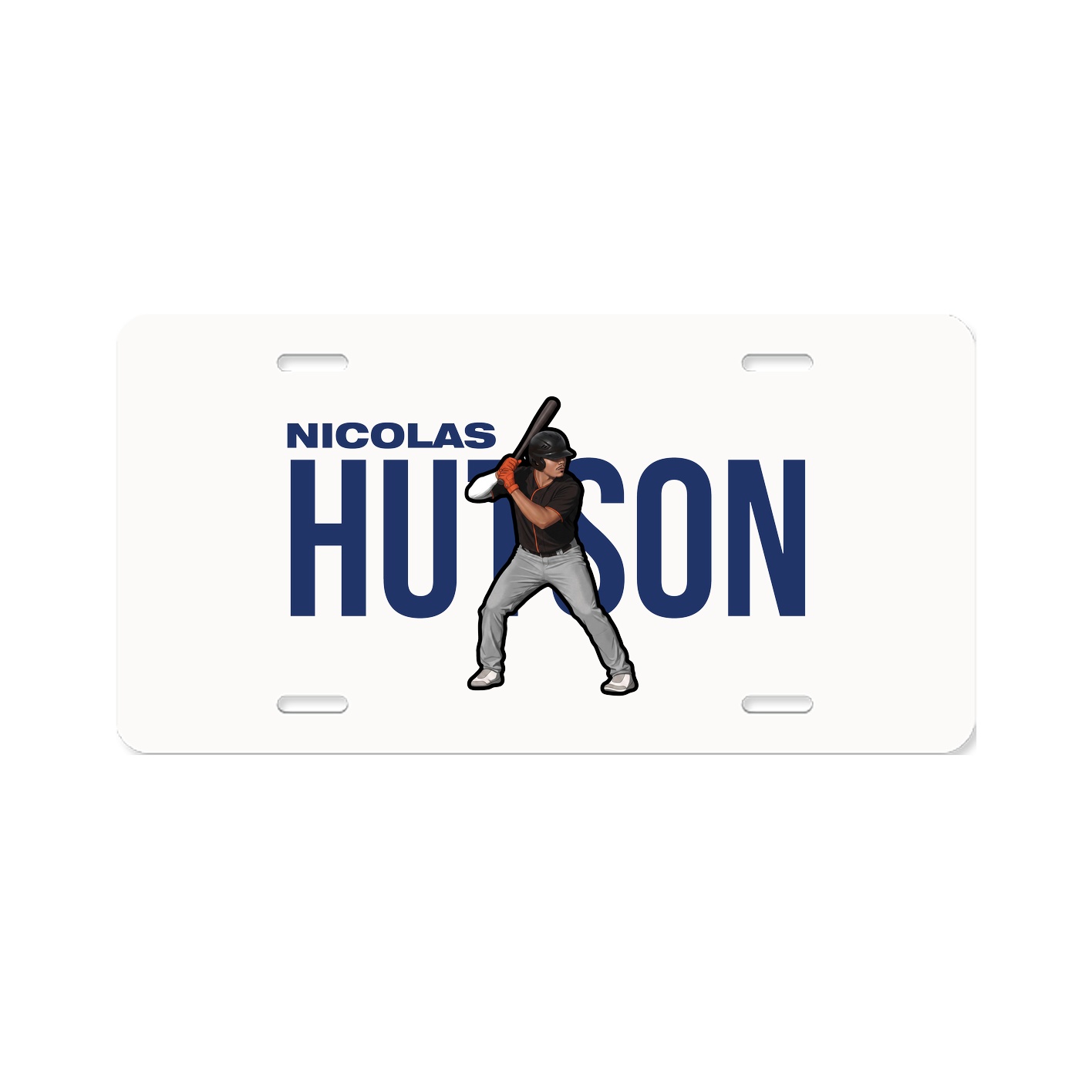 License Plate — Player Name in Classic