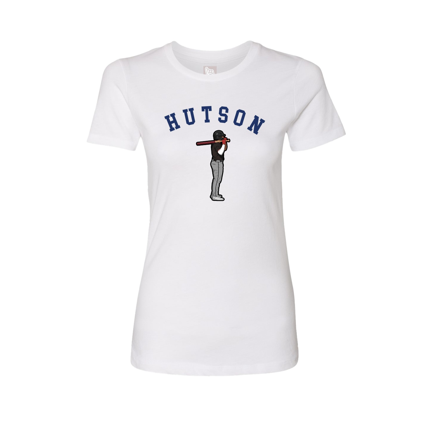 Fitted Women's Tee — Shirsey Arch in White