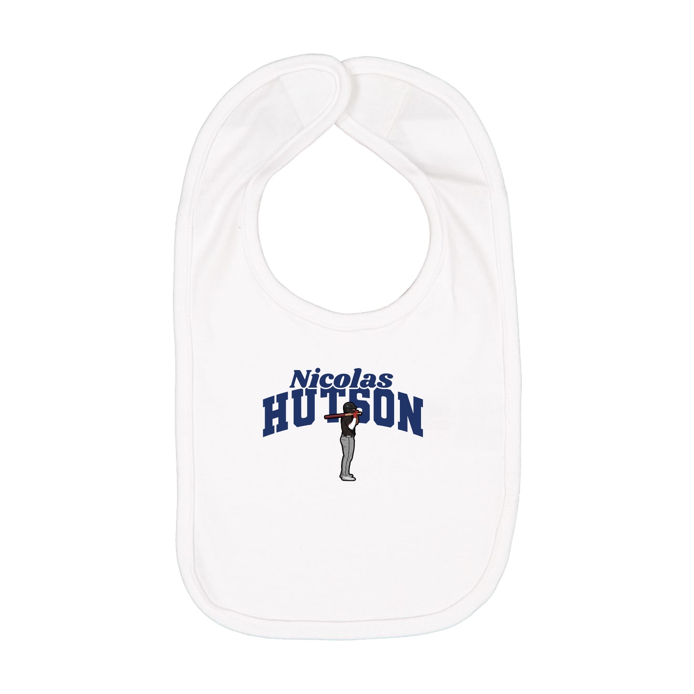 Infant Bib — Signature Arch in White