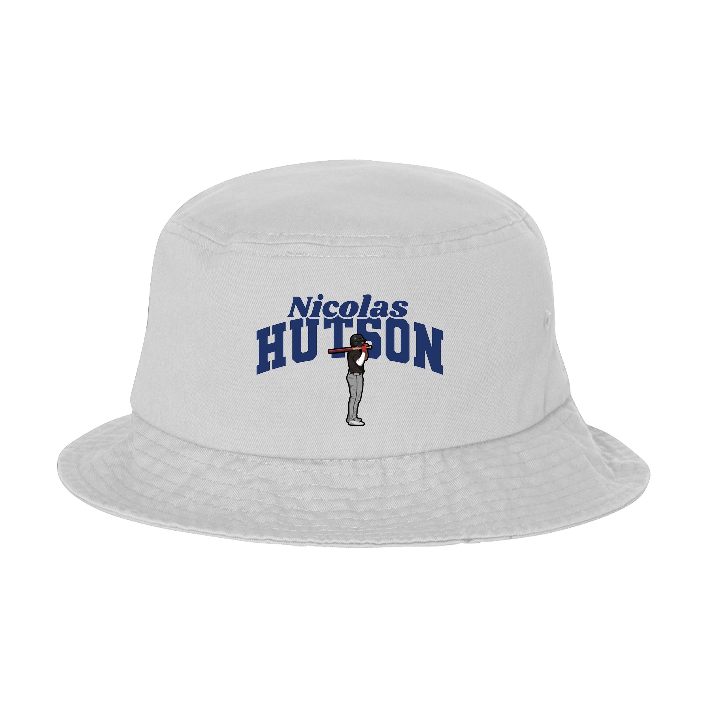 Bucket Cap — Signature Arch in White