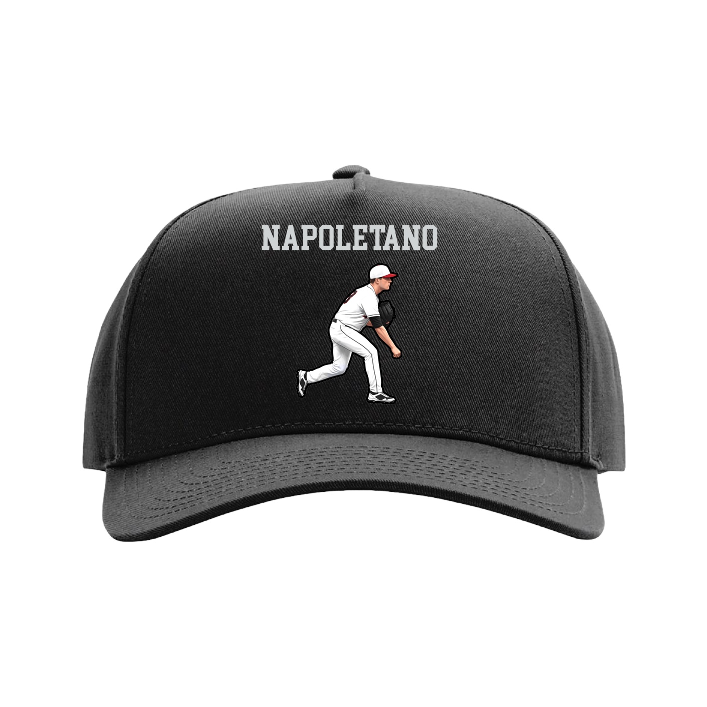 Full Fabric Five-Panel Champ Cap — Shirsey in Black