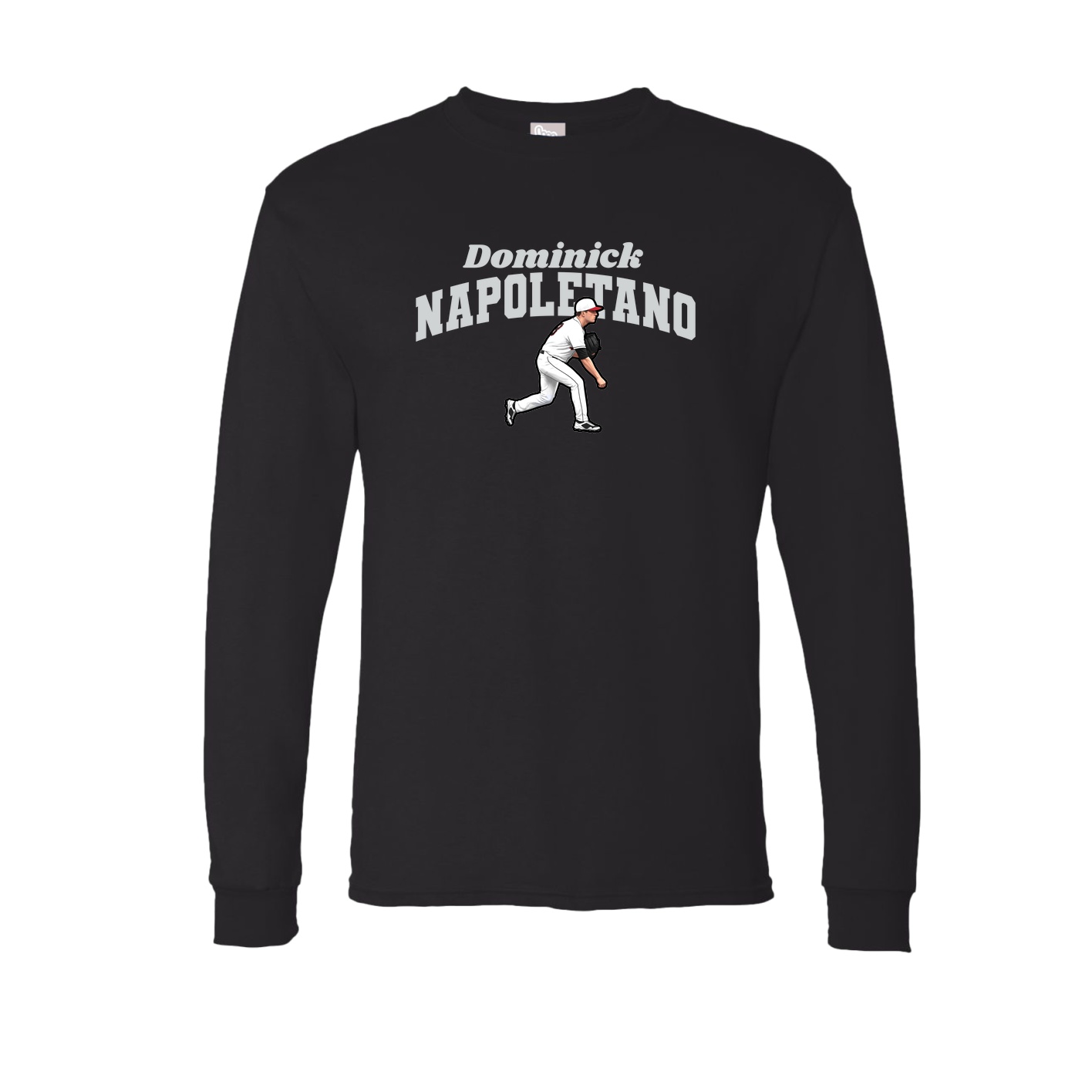 Long Sleeve Tee — Signature Arch in Black