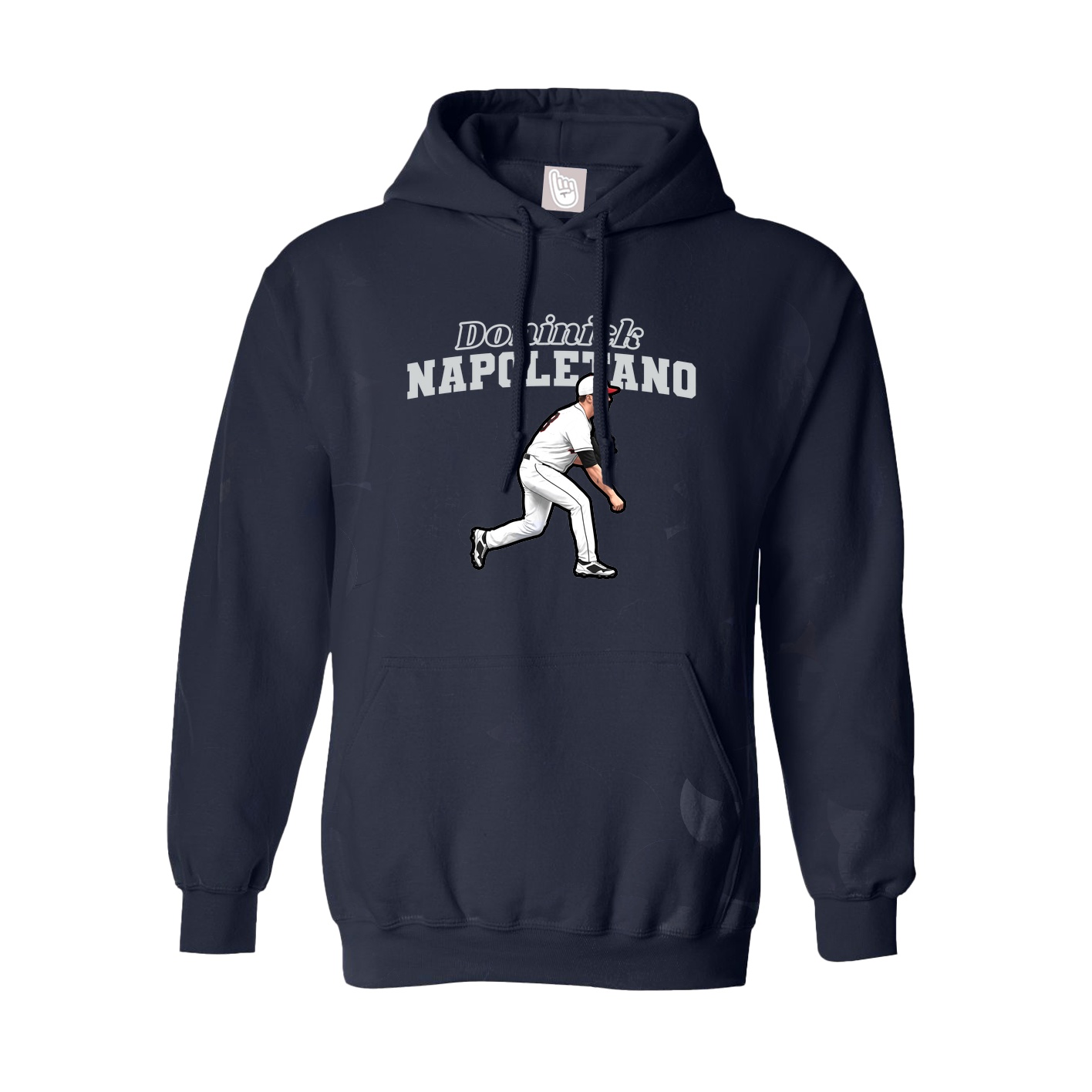 Youth Hoodie — Name Arch in Navy
