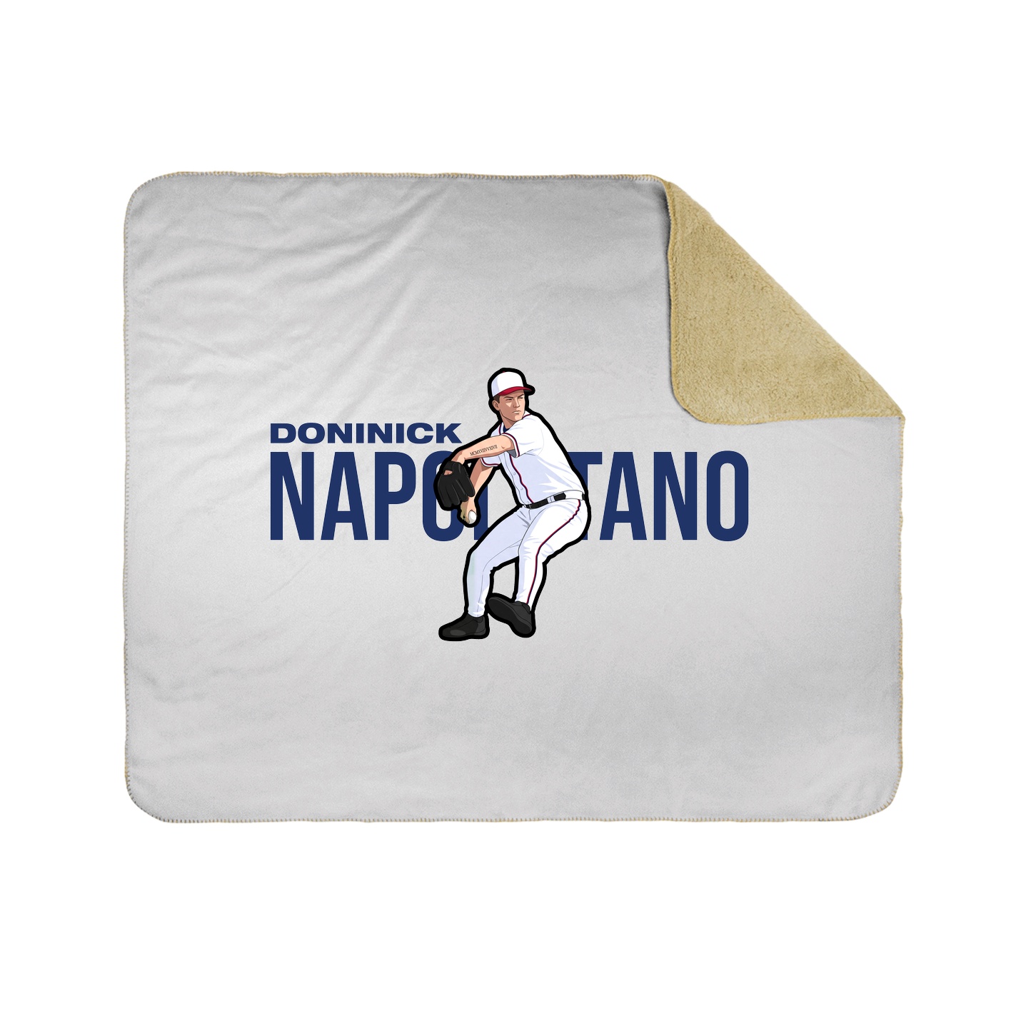 Throw Blanket — Player Name in White