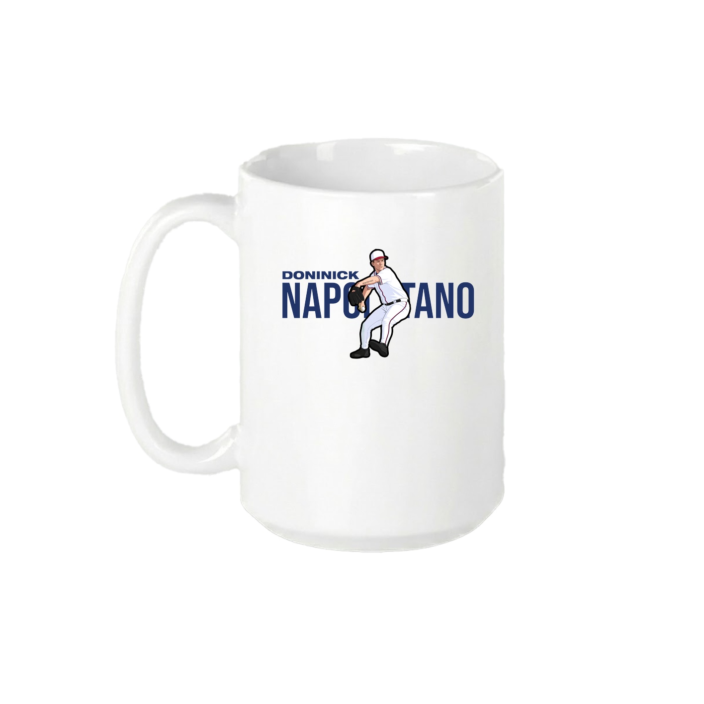 15oz Coffee Mug — Player Name in White