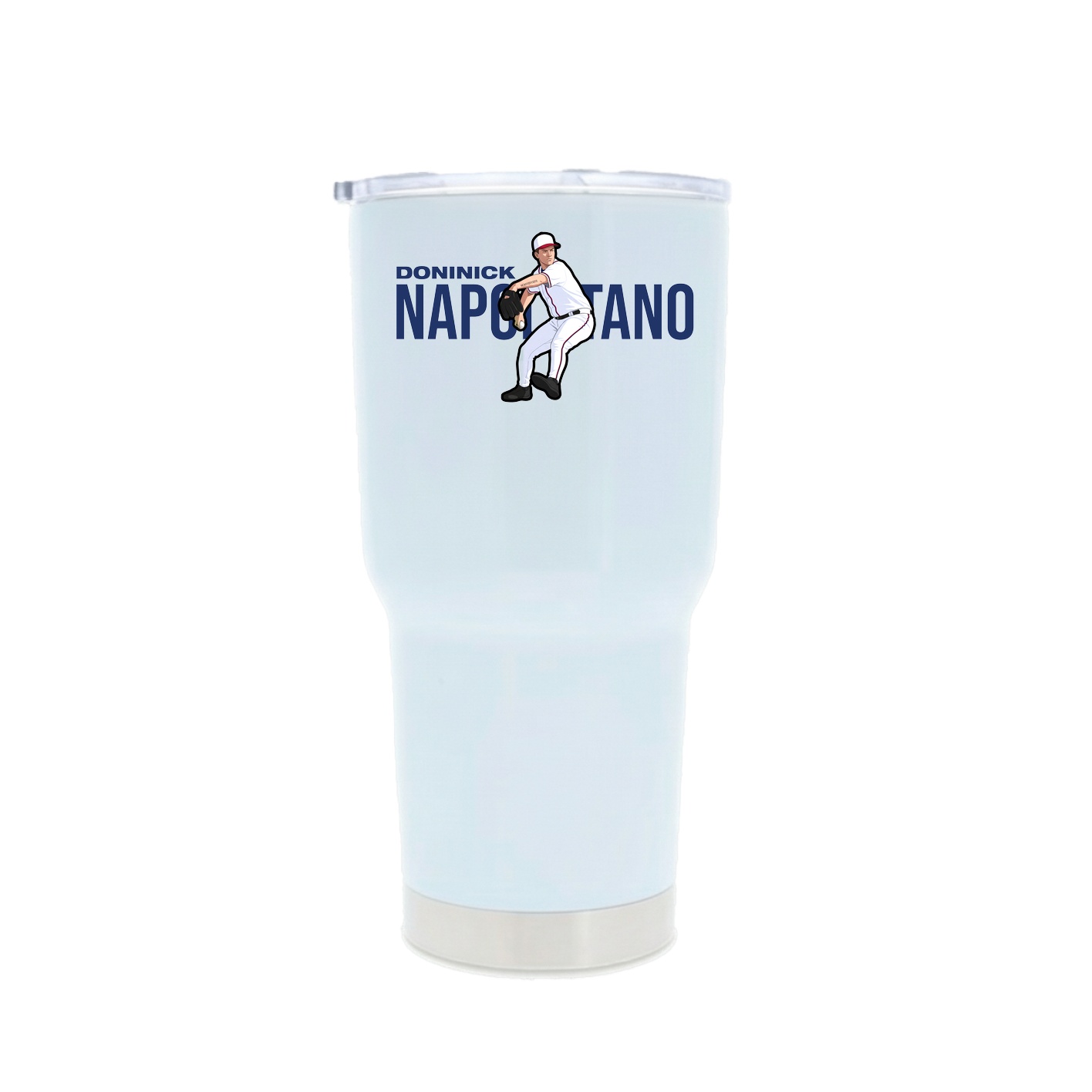 30oz Stainless Steel Tumbler — Player Name in White
