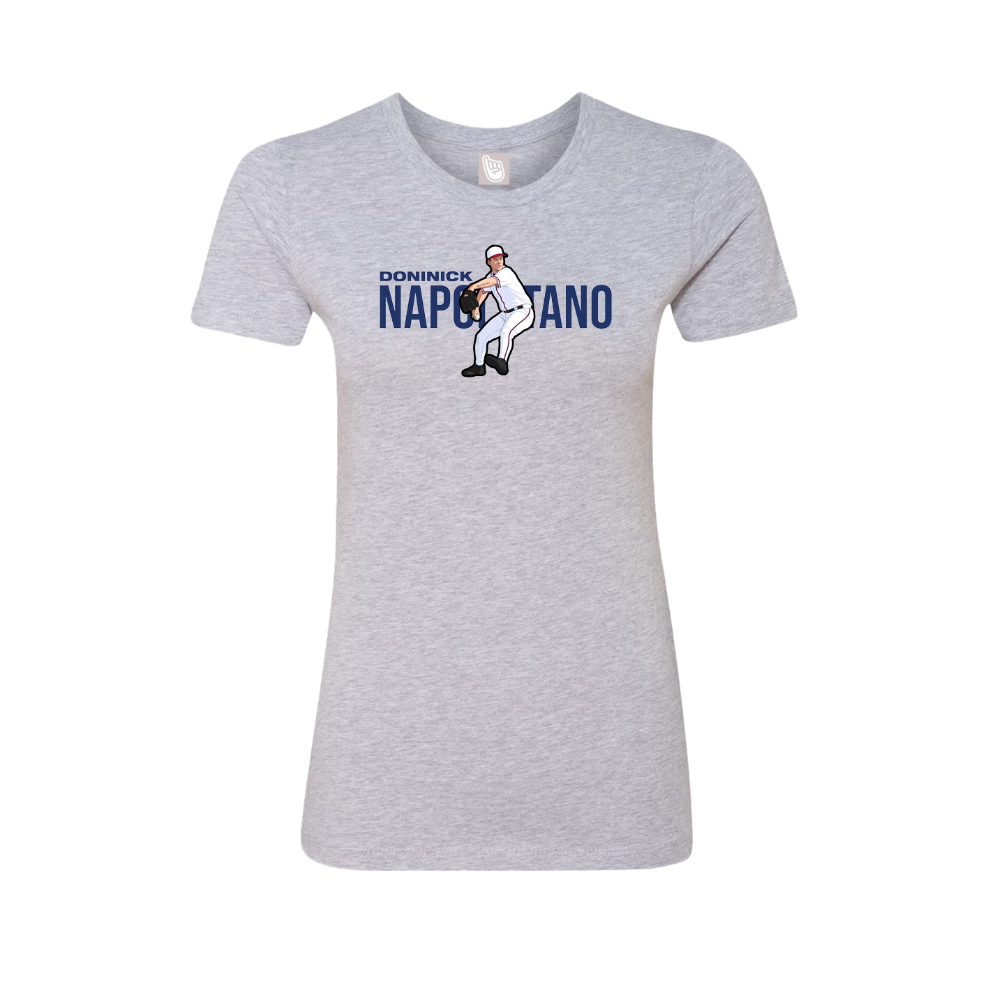 Womens Tee — Player Name in Grey