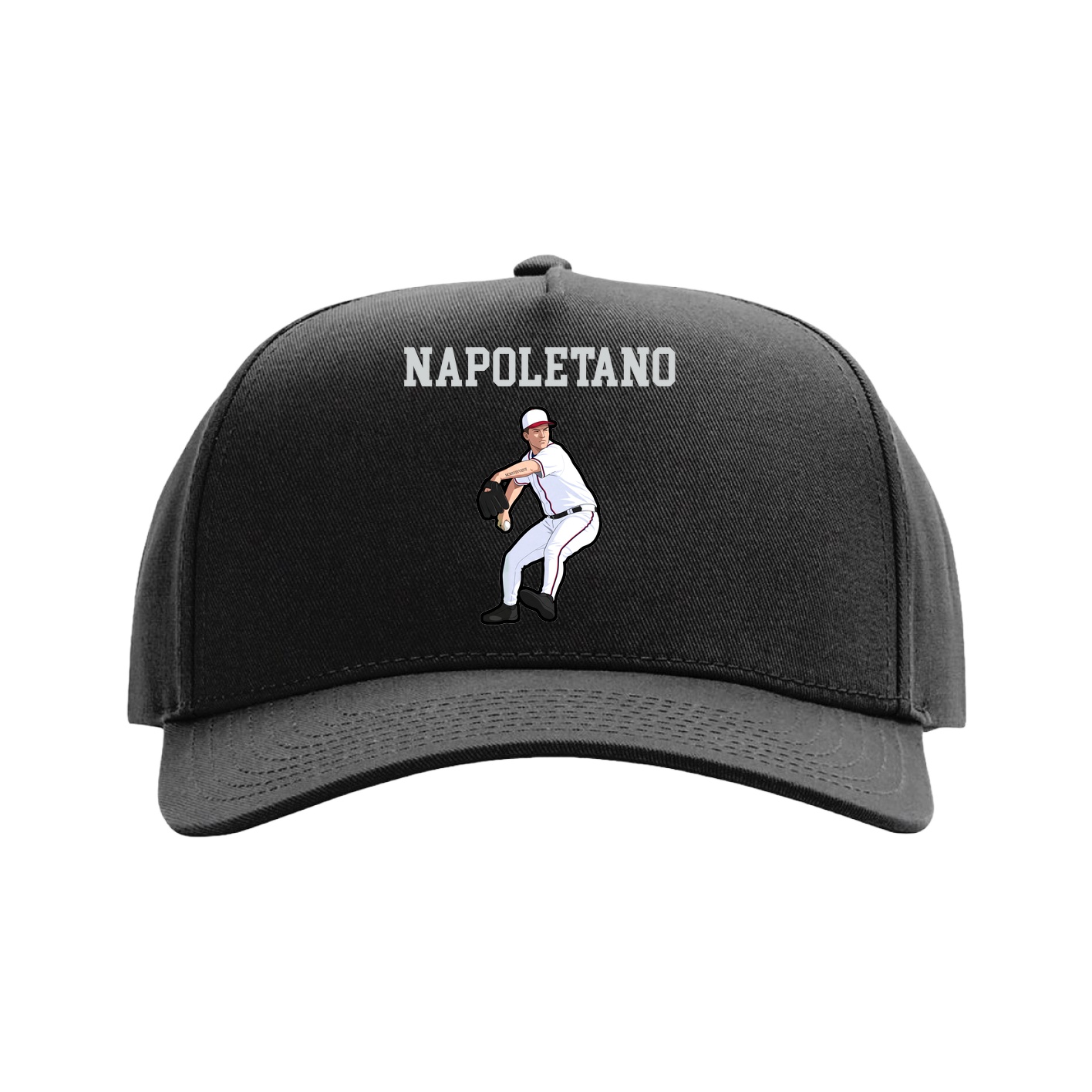 Full Fabric Five-Panel Champ Cap — Shirsey in Black