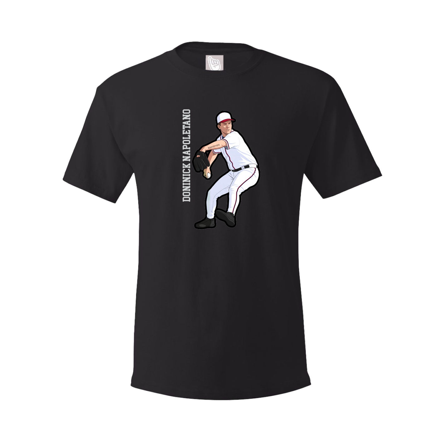 Tee — Name Vertical in Black