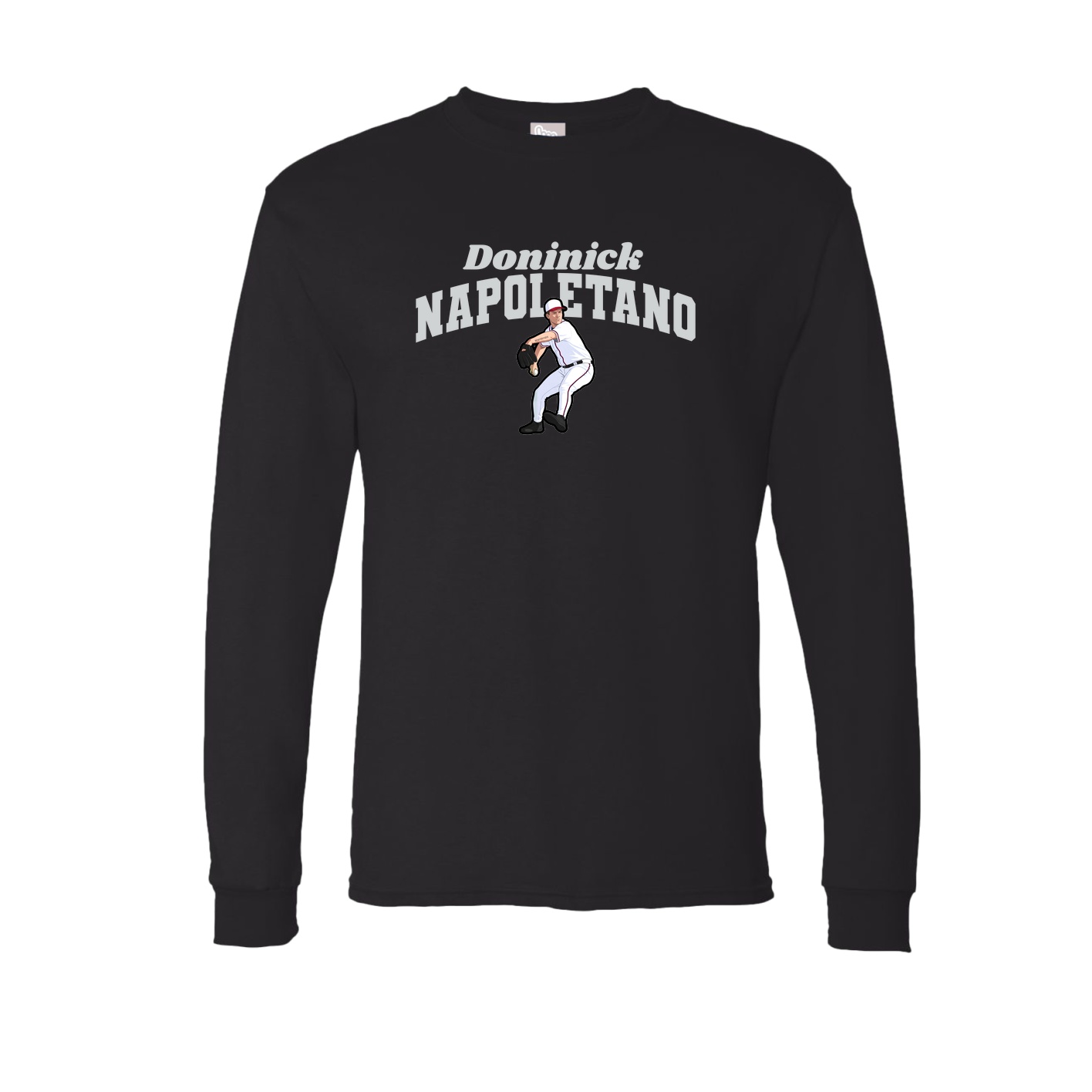 Long Sleeve Tee — Signature Arch in Black