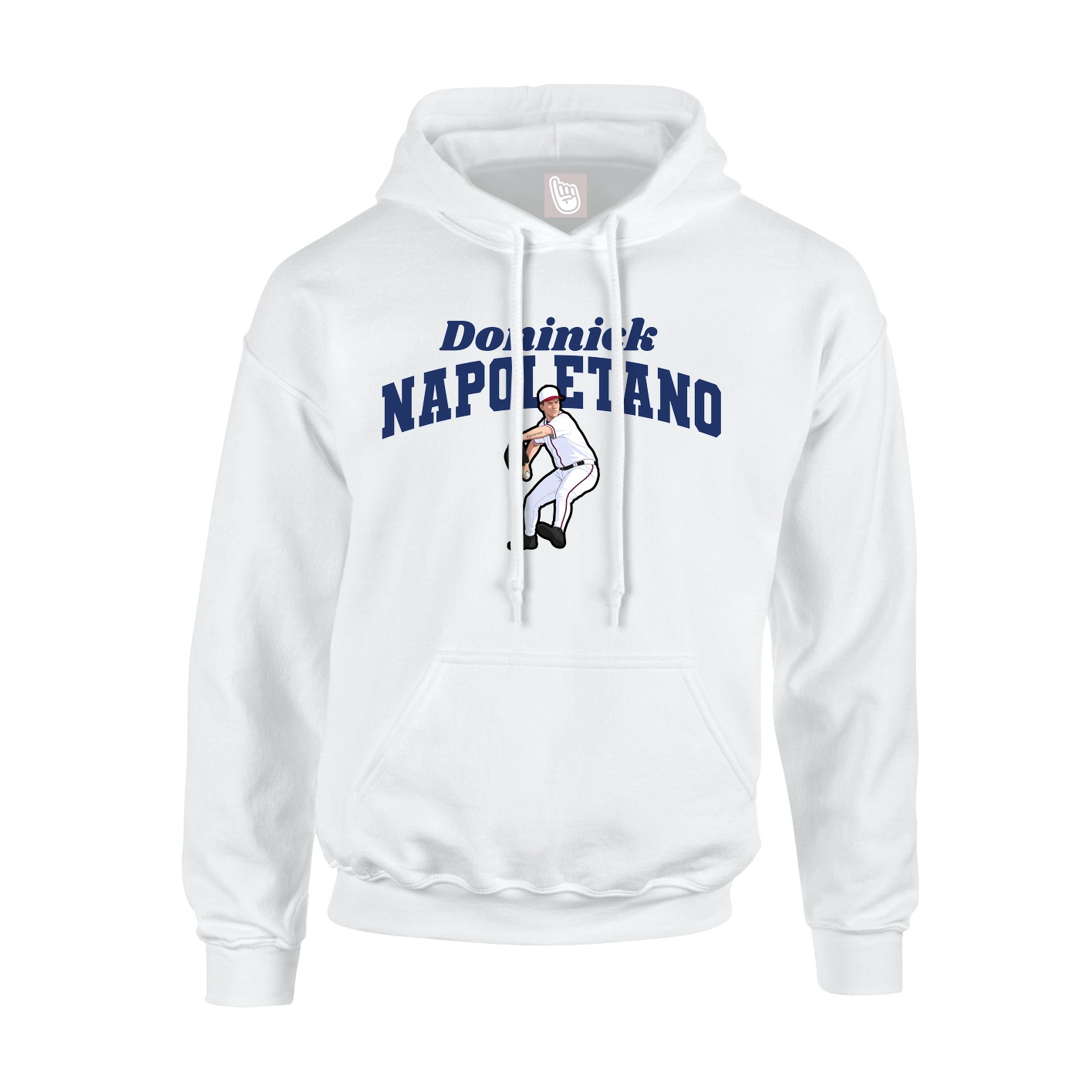 Youth Hoodie — Signature Arch in White
