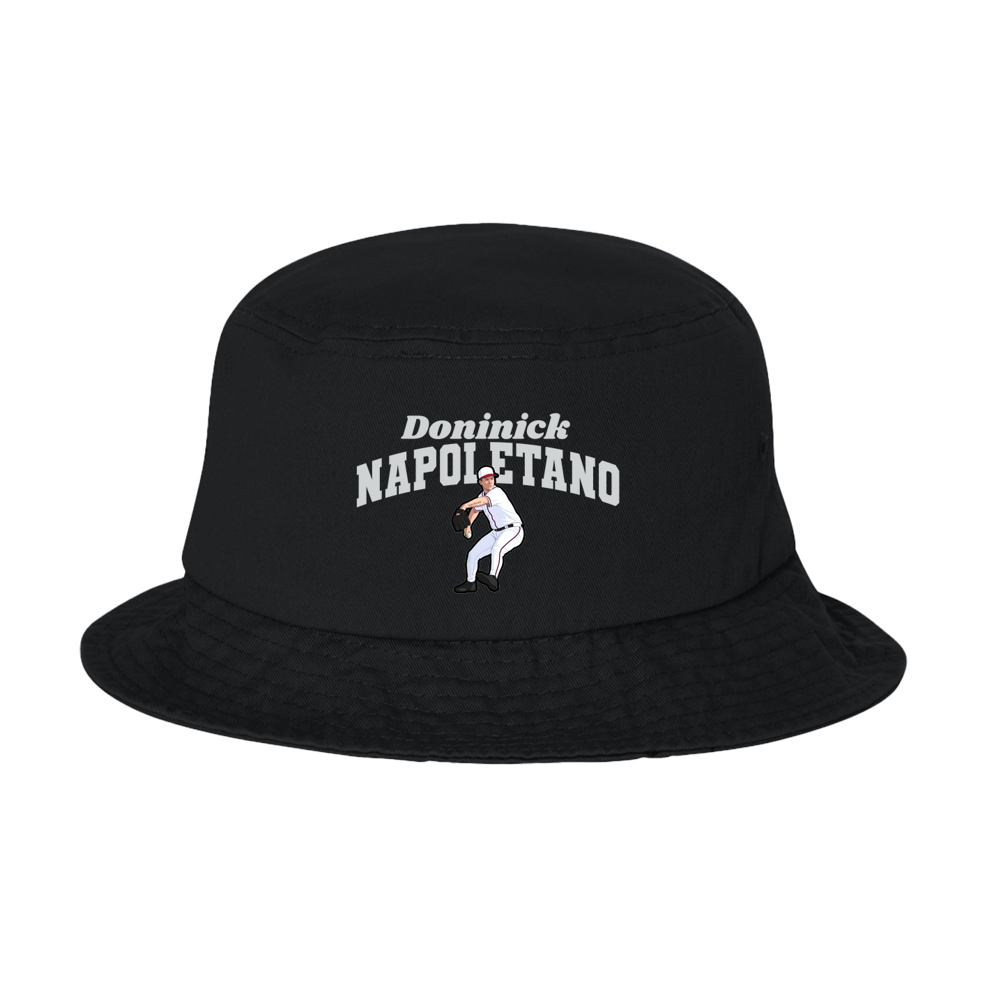 Bucket Cap — Signature Arch in Black
