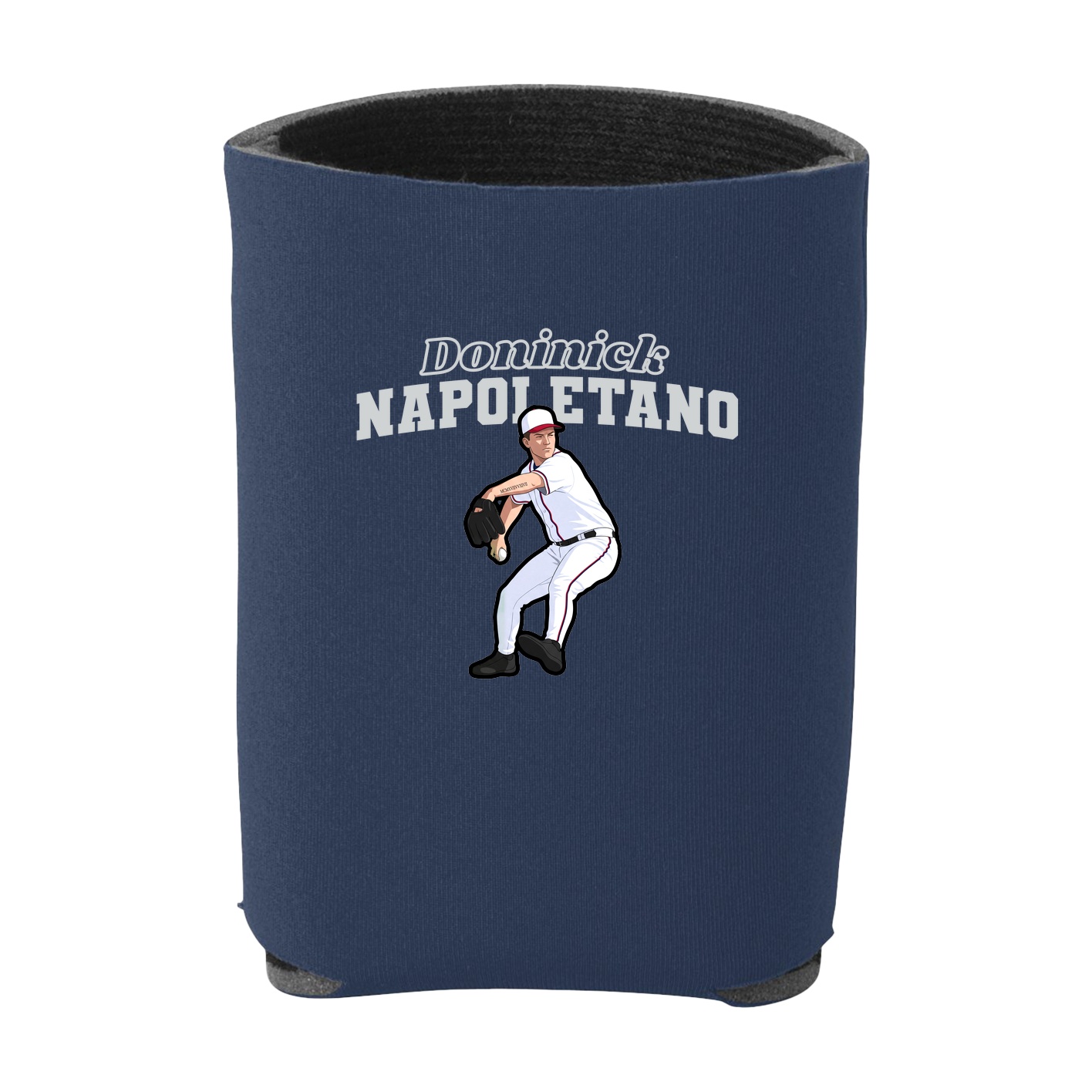 Can Holder — Name Arch in Navy