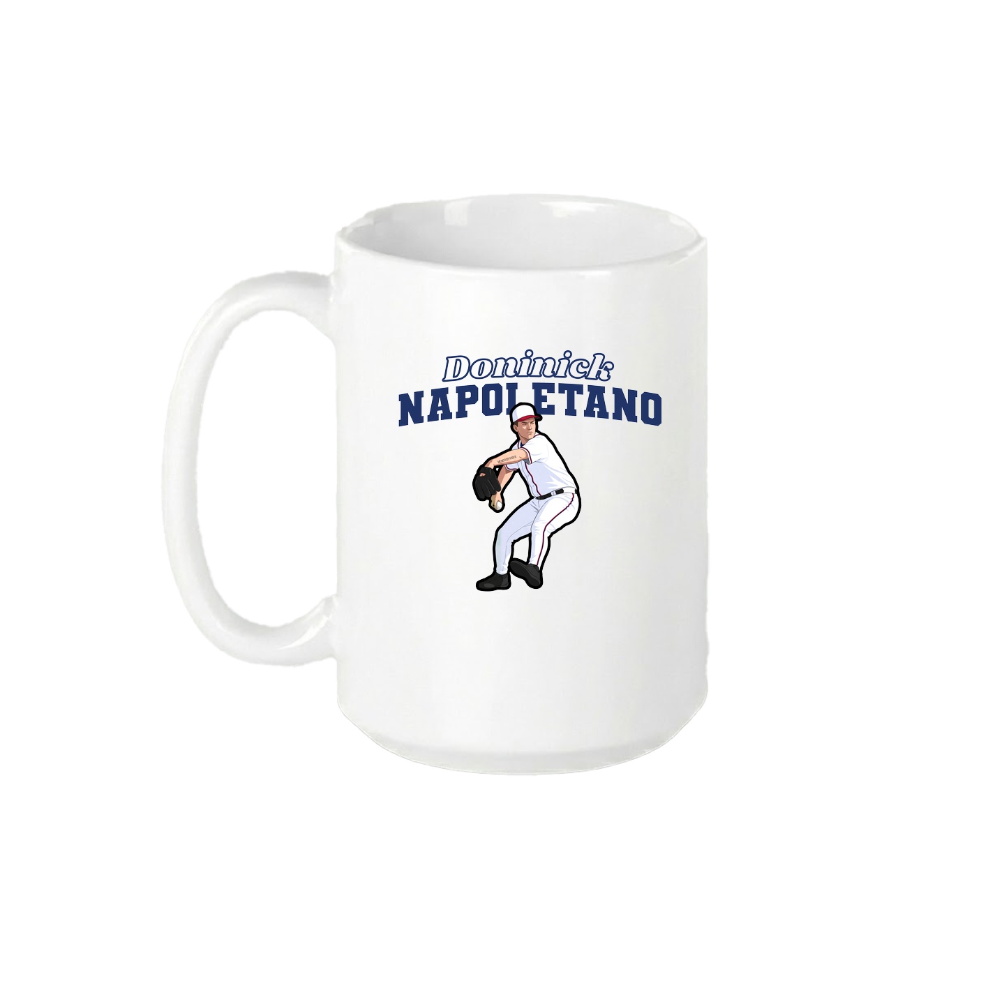 15oz Coffee Mug — Name Arch in White