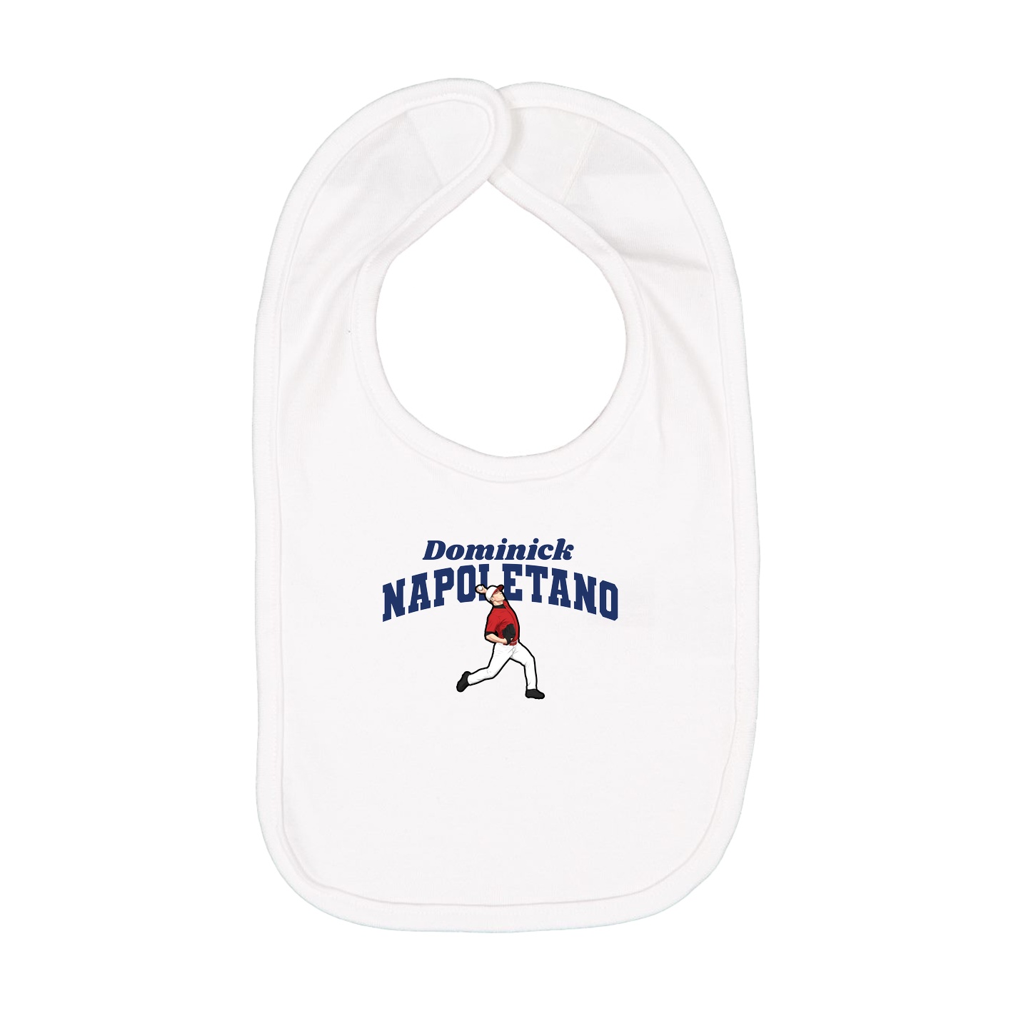 Infant Bib — Signature Arch in White
