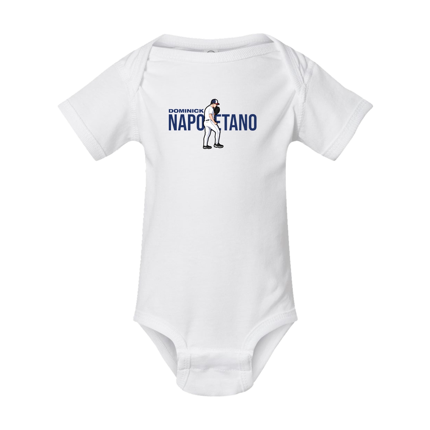 Baby Onesie — Player Name in White