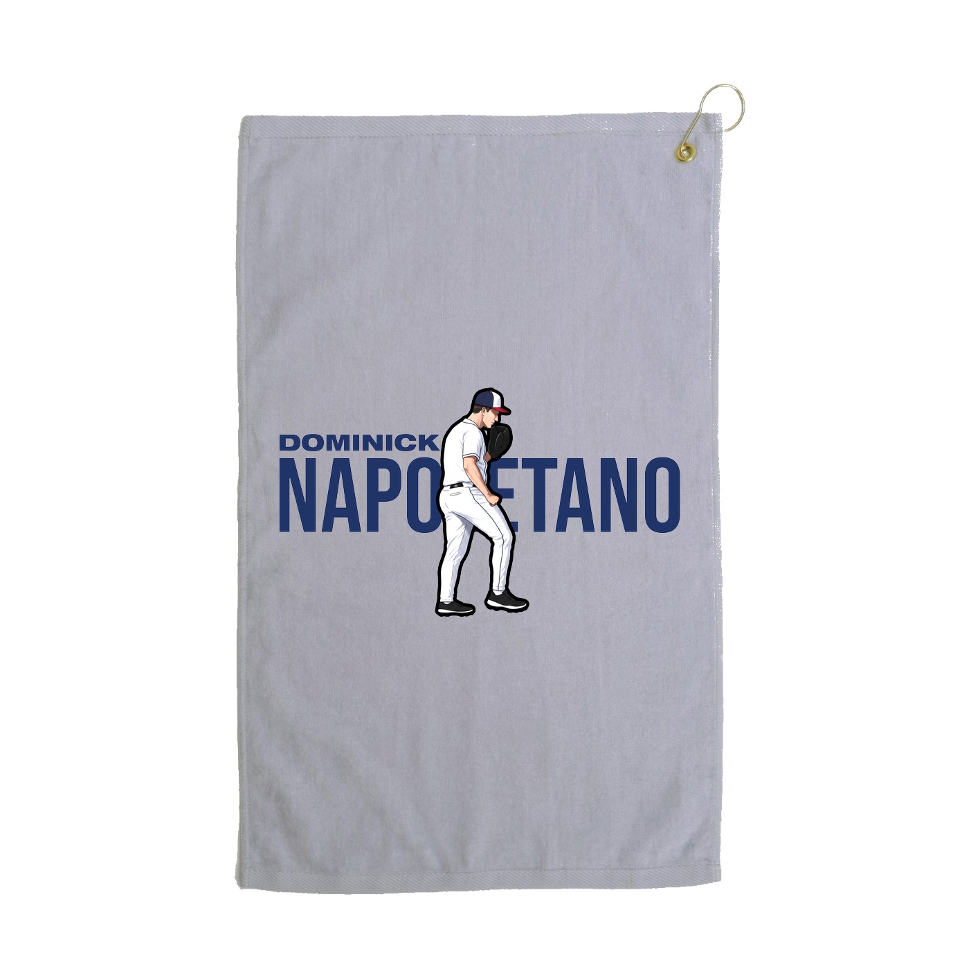 Golf Towel — Player Name in Grey