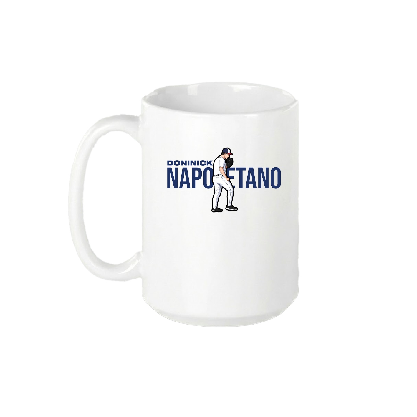 15oz Coffee Mug — Player Name in White