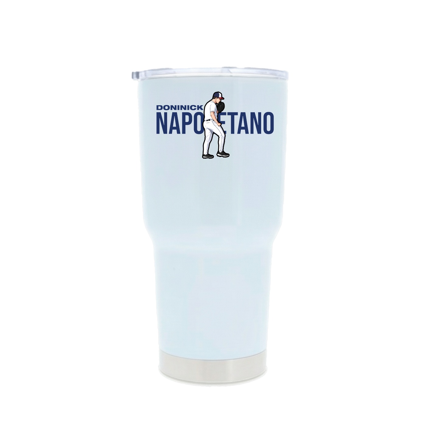 30oz Stainless Steel Tumbler — Player Name in White