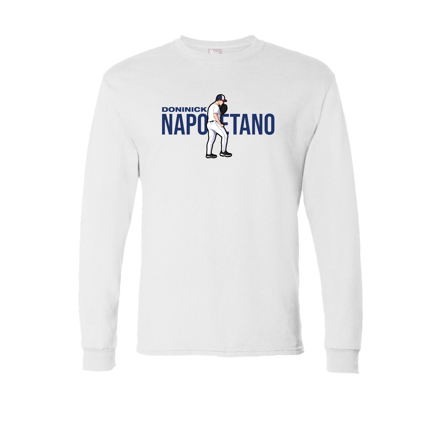 Long Sleeve Tee — Player Name in White